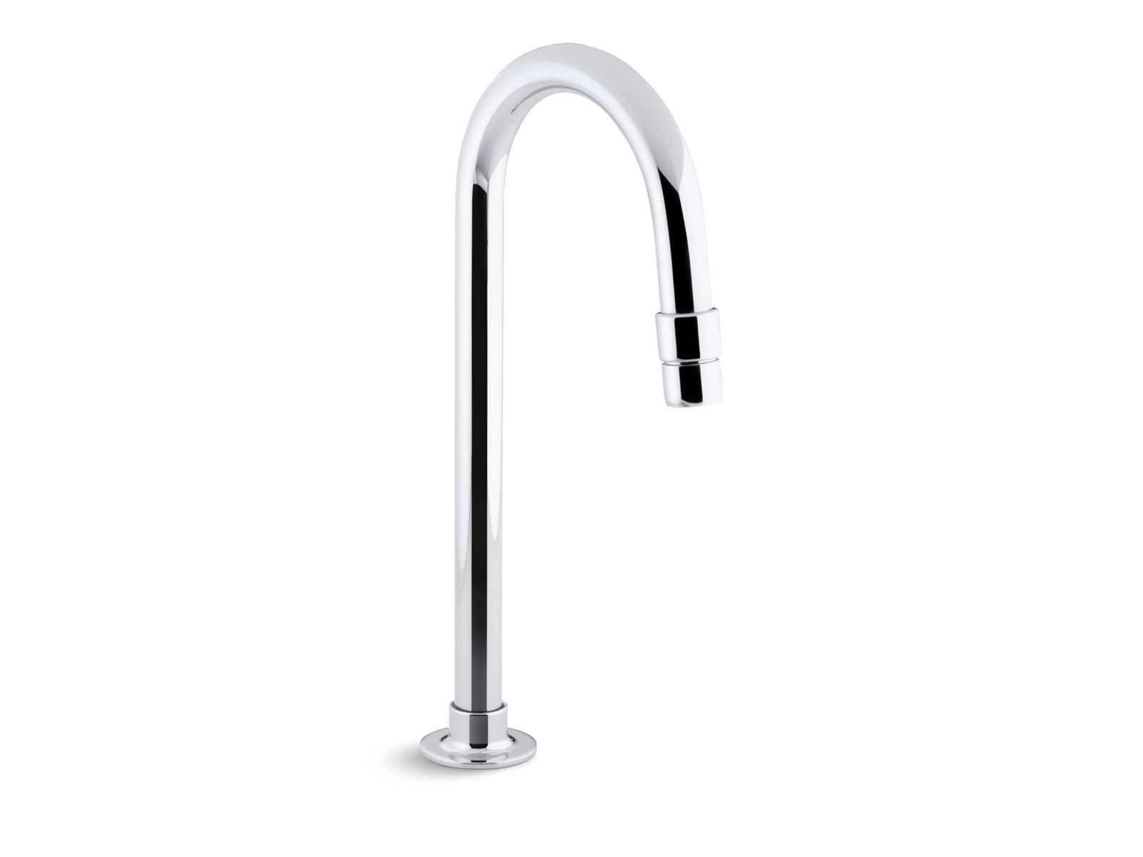 Bathroom sink gooseneck spout with aerator