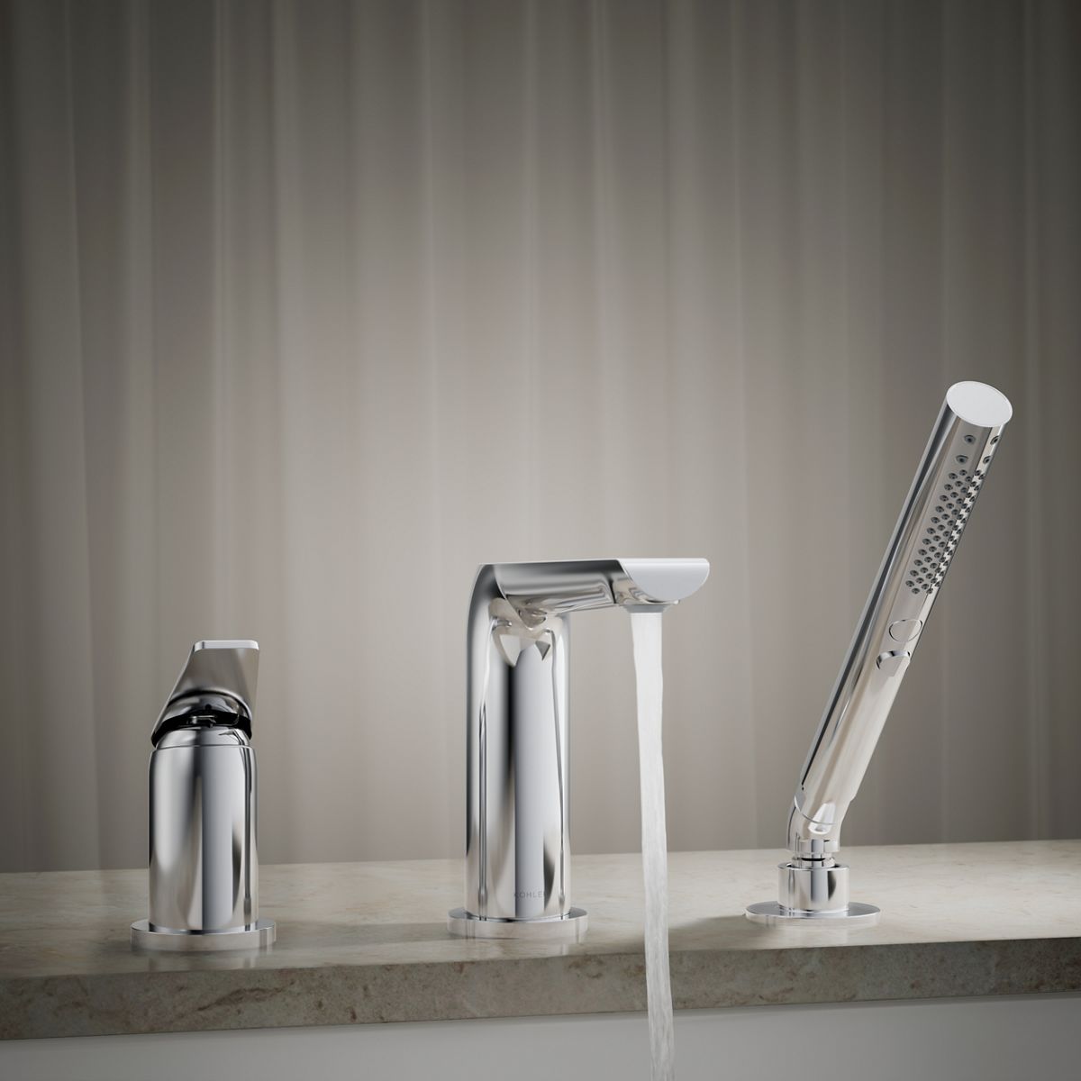 29920-avid-deck-mount-bath-faucet-with-handshower-13.jpg Avid® Deck-mount bath faucet with handshower
