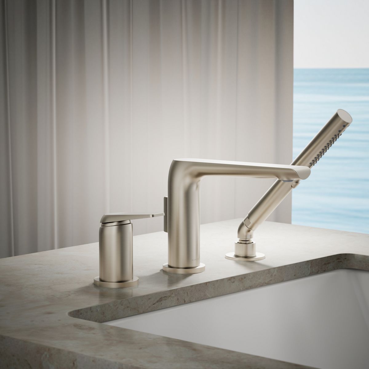29920-avid-deck-mount-bath-faucet-with-handshower-6.jpg Avid® Deck-mount bath faucet with handshower