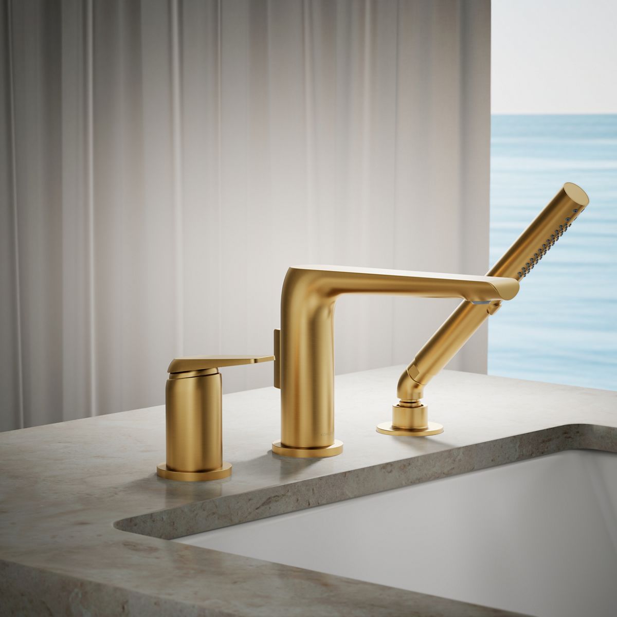 29920-avid-deck-mount-bath-faucet-with-handshower-8.jpg Avid® Deck-mount bath faucet with handshower