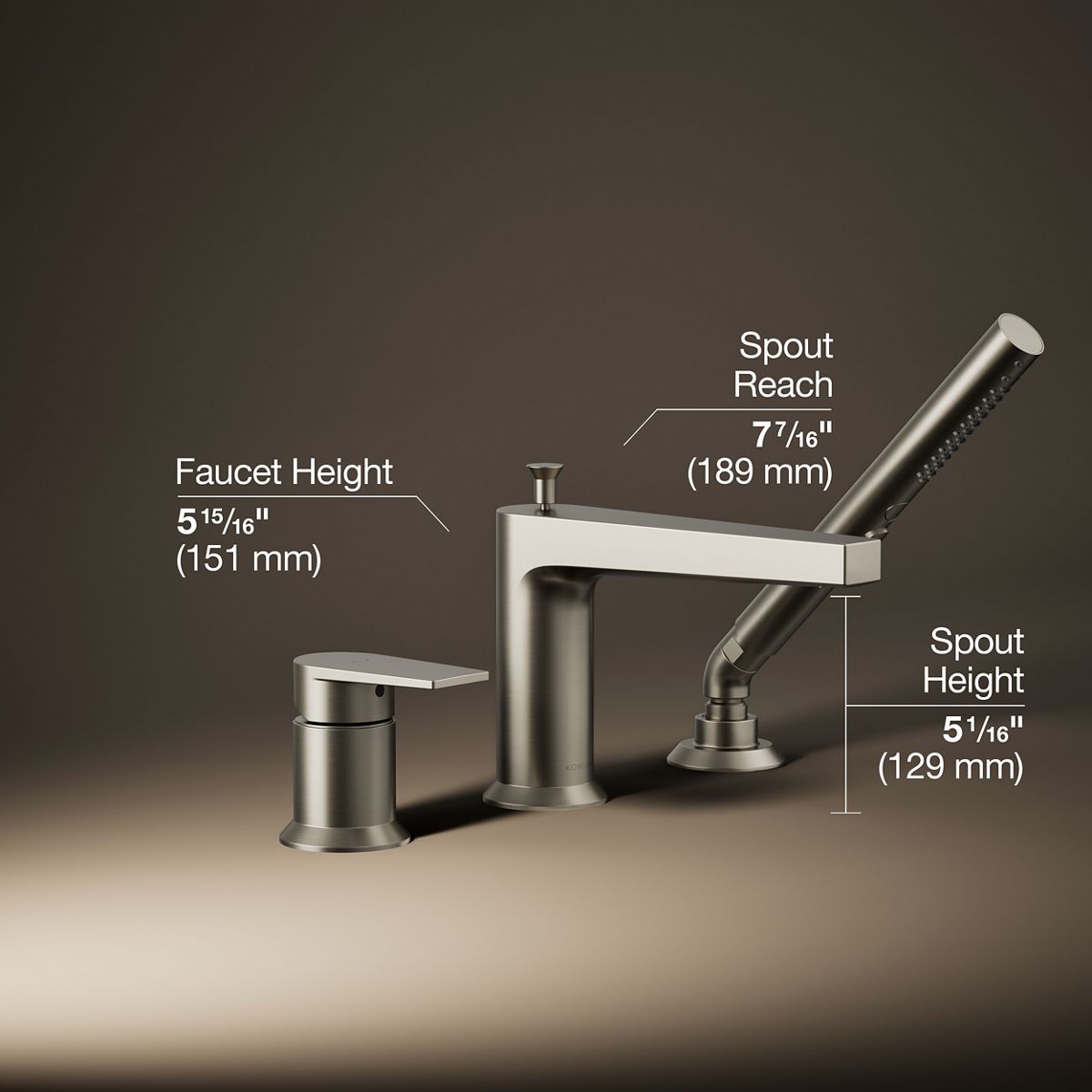 29926-taut-deck-mount-bath-faucet-with-handshower-10.jpg Taut® Deck-mount bath faucet with handshower