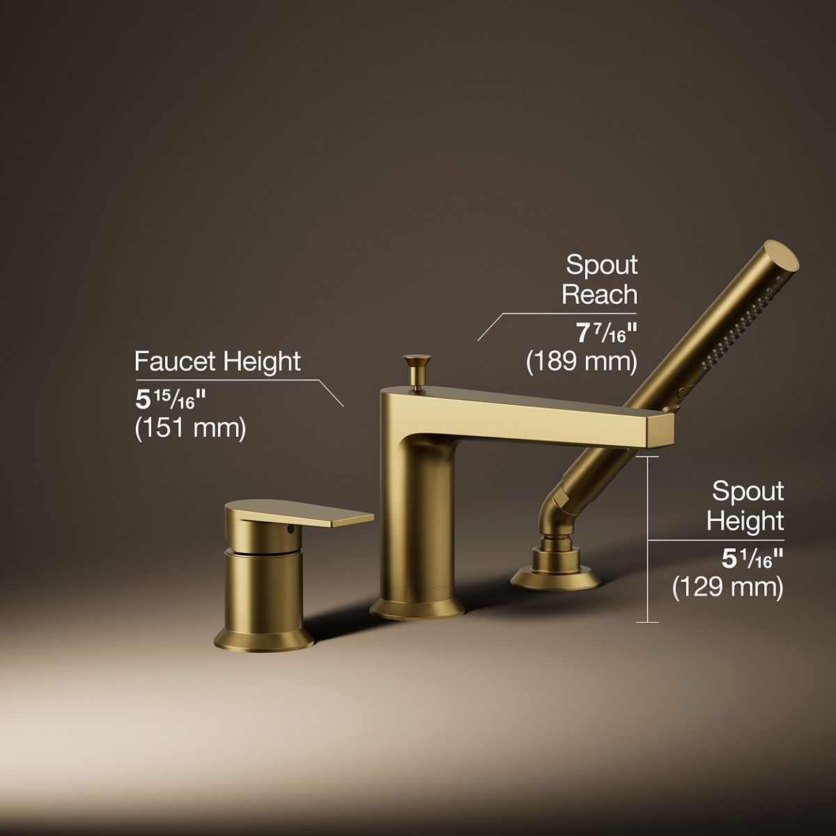 29926-taut-deck-mount-bath-faucet-with-handshower-11.jpg Taut® Deck-mount bath faucet with handshower