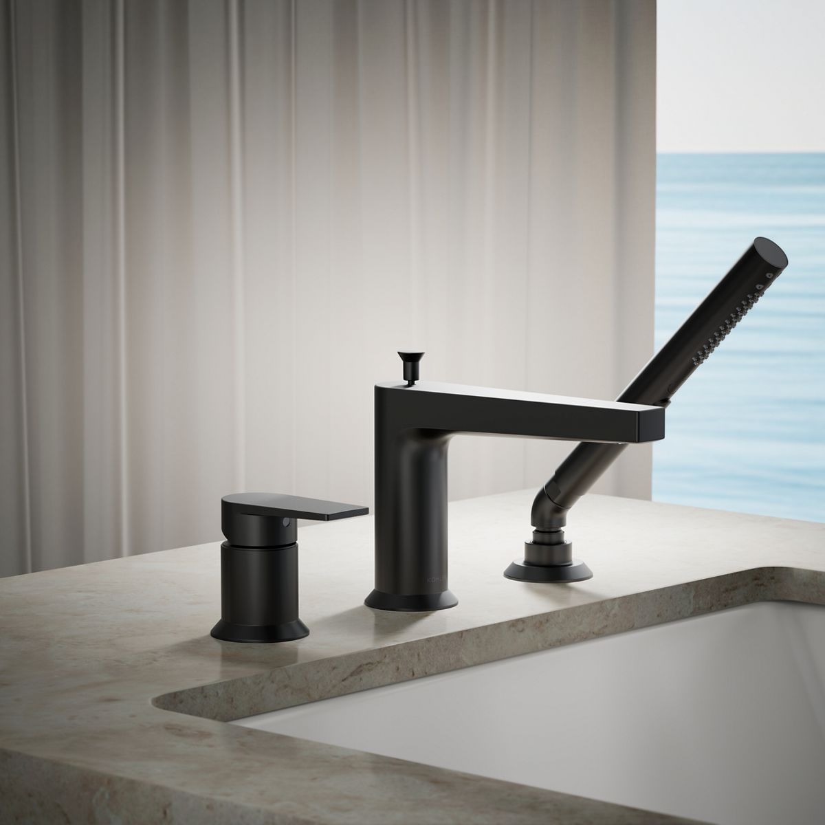 29926-taut-deck-mount-bath-faucet-with-handshower-8.jpg Taut® Deck-mount bath faucet with handshower
