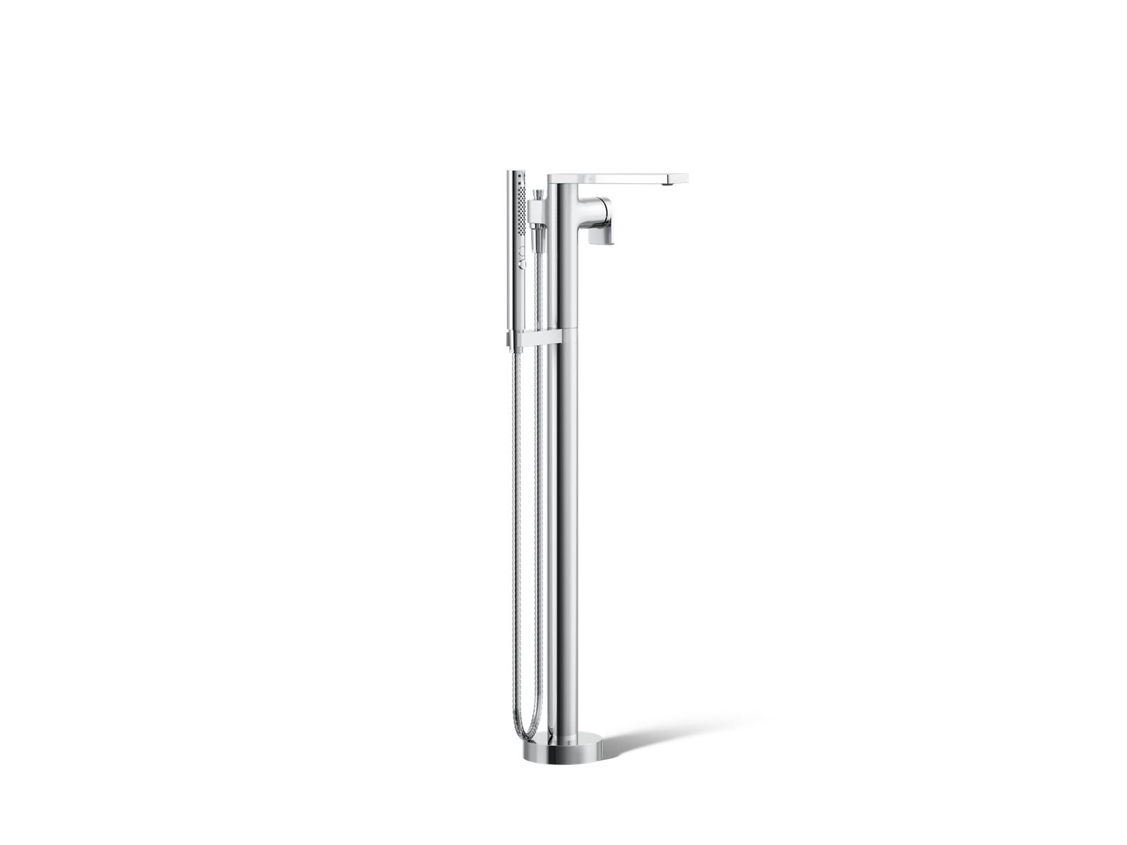 Composed® Floor-mount bath filler trim with handshower