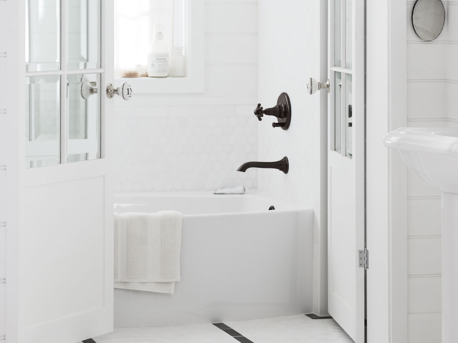 30114-artifacts-wall-mount-bath-spout-with-flare-design-78.jpg Artifacts® Wall-mount bath spout with flare design