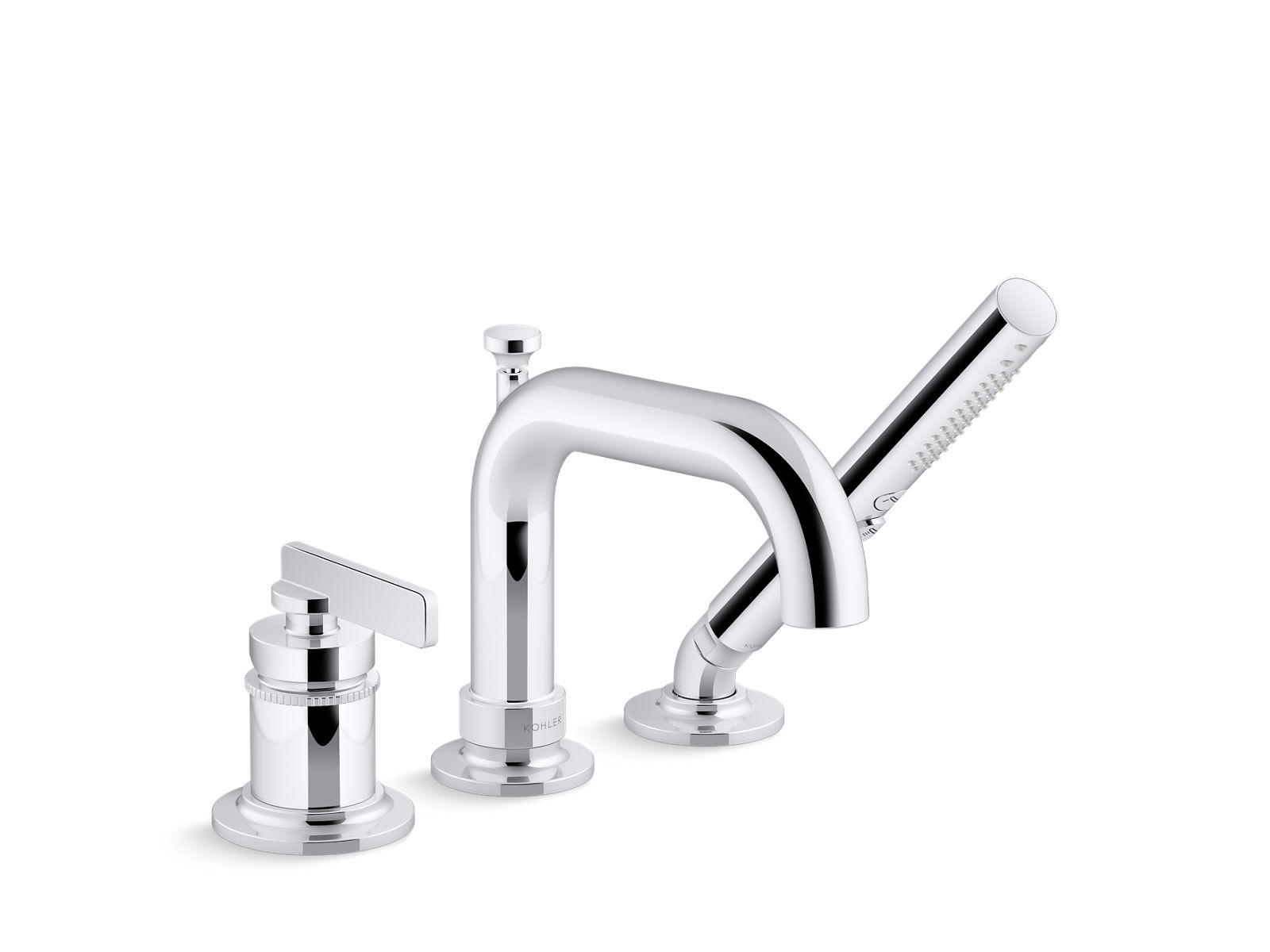 Castia™ by Studio McGee Deck-mount bath faucet with handshower