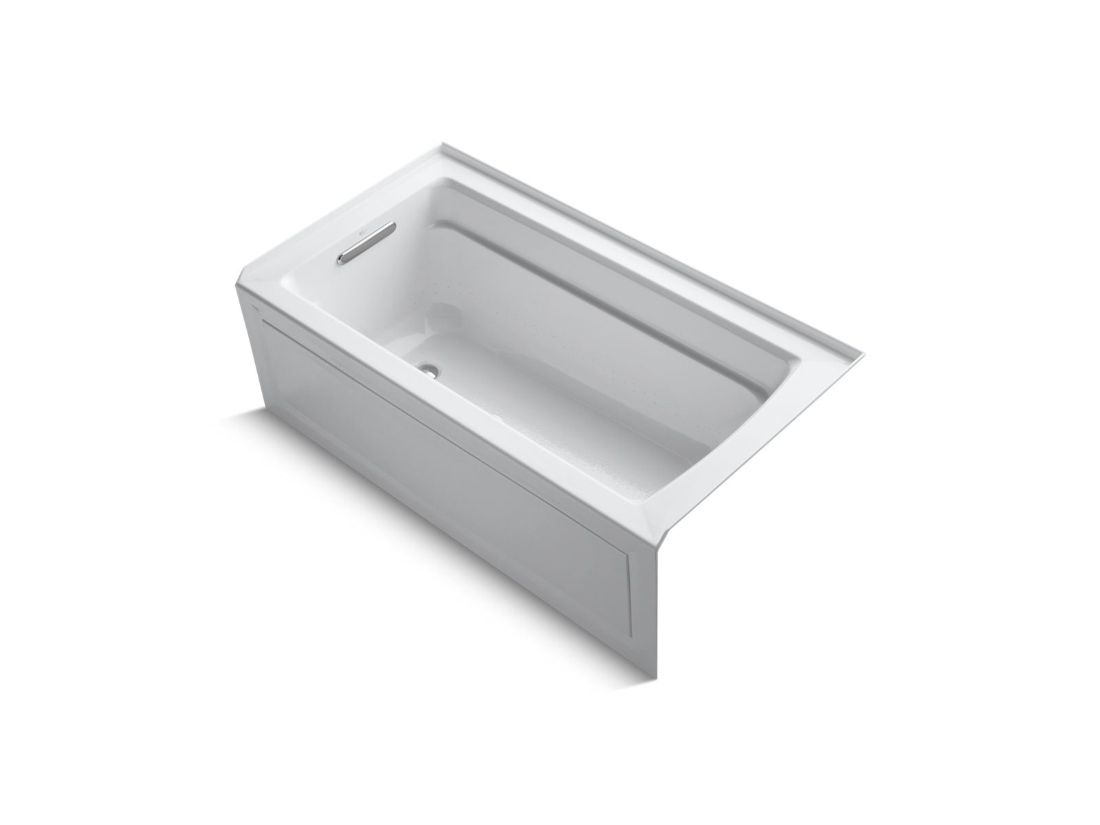 3019-archer-60-x-32-alcove-bubblemassage-air-bath-with-integral-apron-bask-heated-surface-and-left-hand-drain-1.jpg Archer® 60" x 32" alcove BubbleMassage™ air bath with integral apron, Bask® heated surface, and left-hand drain