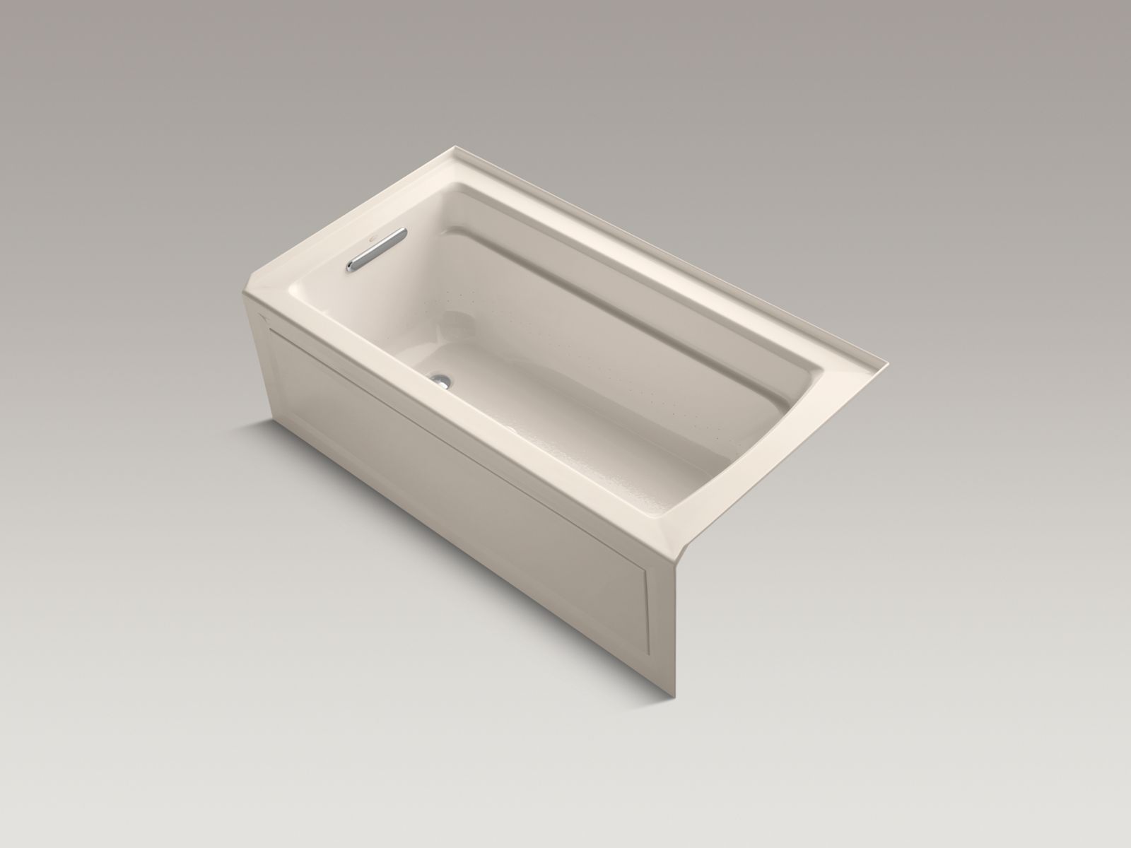3019-archer-60-x-32-alcove-bubblemassage-air-bath-with-integral-apron-bask-heated-surface-and-left-hand-drain-4.jpg Archer® 60" x 32" alcove BubbleMassage™ air bath with integral apron, Bask® heated surface, and left-hand drain