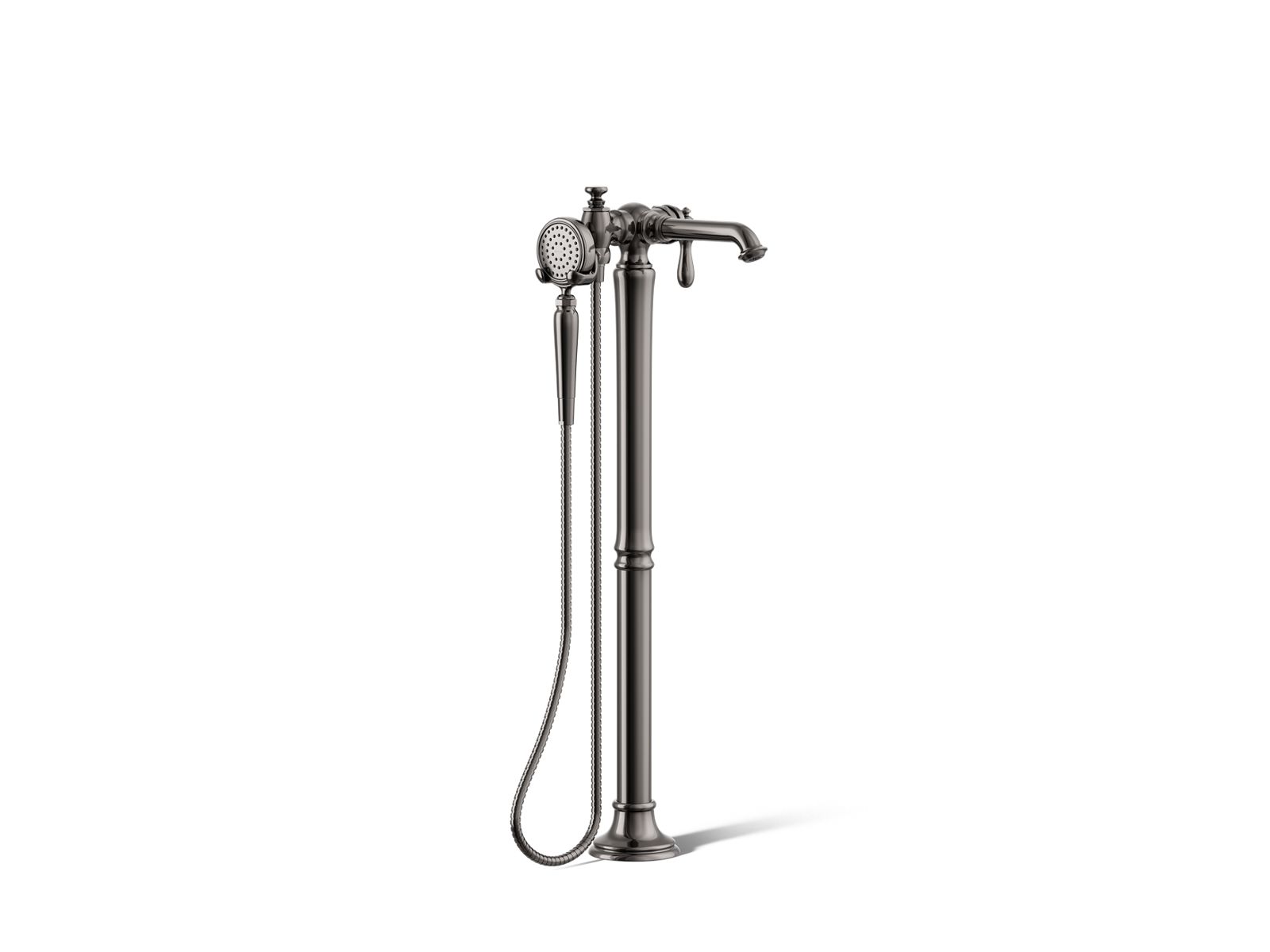 30342-artifacts-floor-mount-bath-filler-trim-with-handshower-10.jpg Artifacts® Floor-mount bath filler trim with handshower