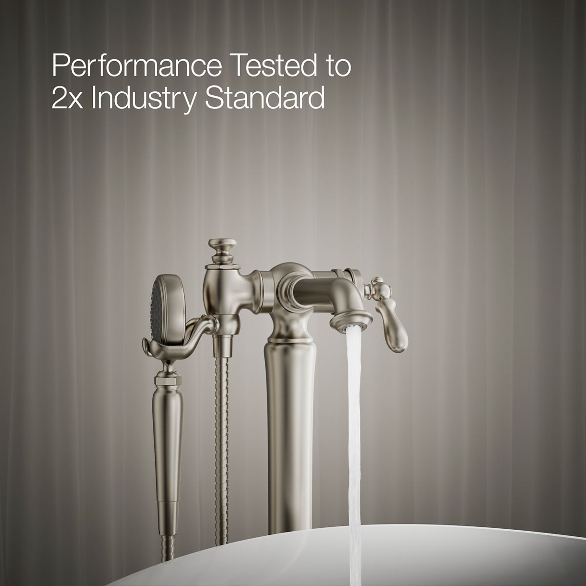 30342-artifacts-floor-mount-bath-filler-trim-with-handshower-29.jpg Artifacts® Floor-mount bath filler trim with handshower
