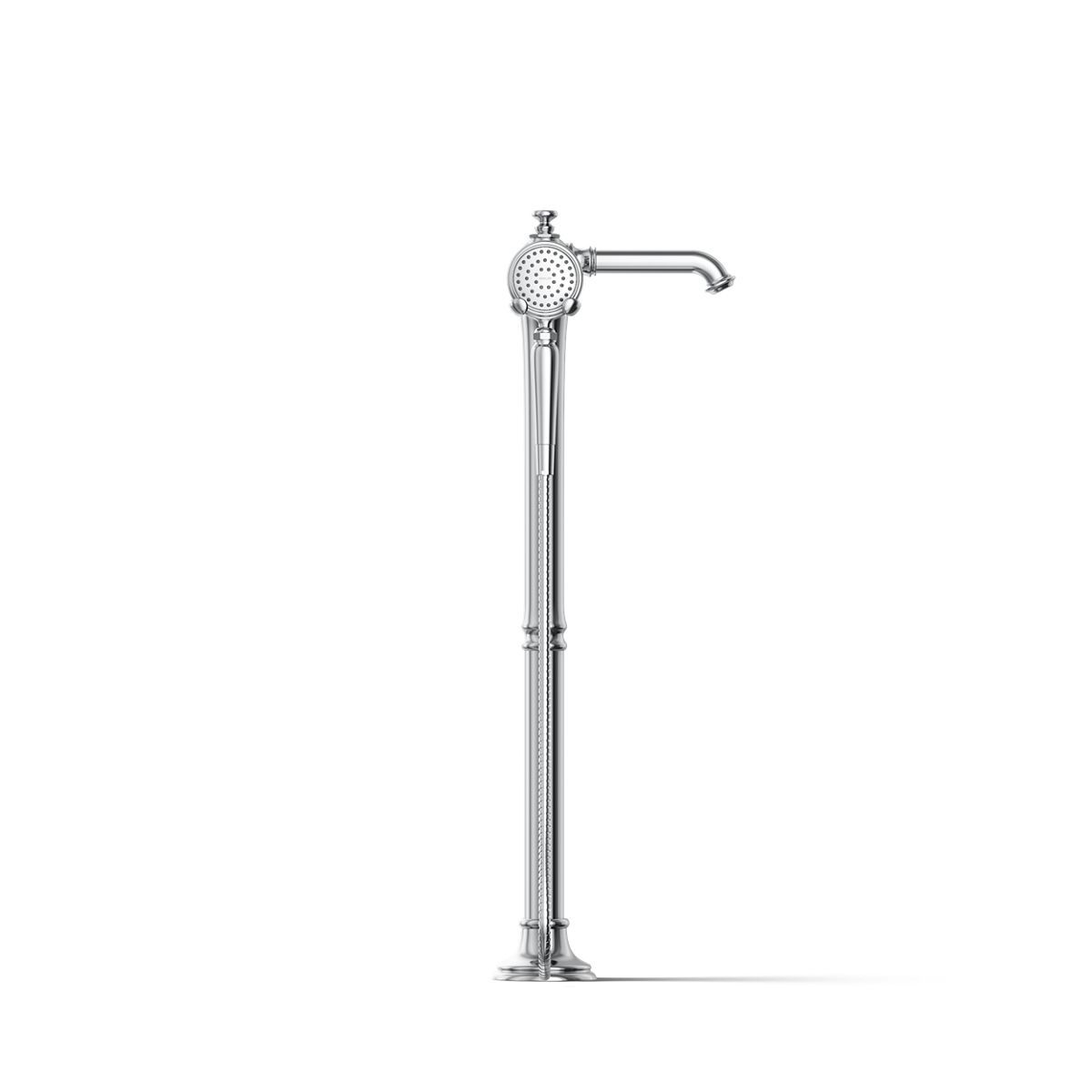 30342-artifacts-floor-mount-bath-filler-trim-with-handshower-35.jpg Artifacts® Floor-mount bath filler trim with handshower