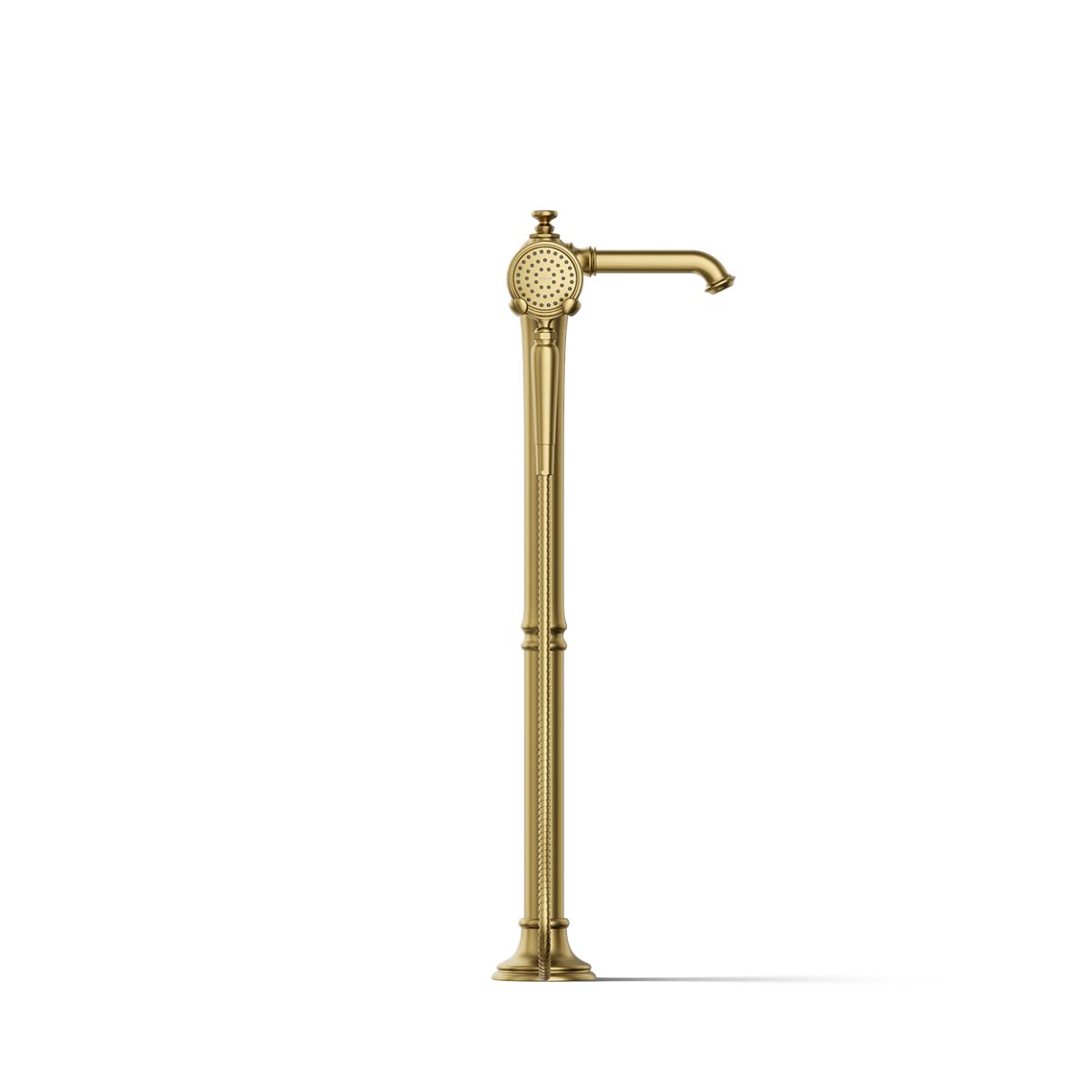 30342-artifacts-floor-mount-bath-filler-trim-with-handshower-36.jpg Artifacts® Floor-mount bath filler trim with handshower