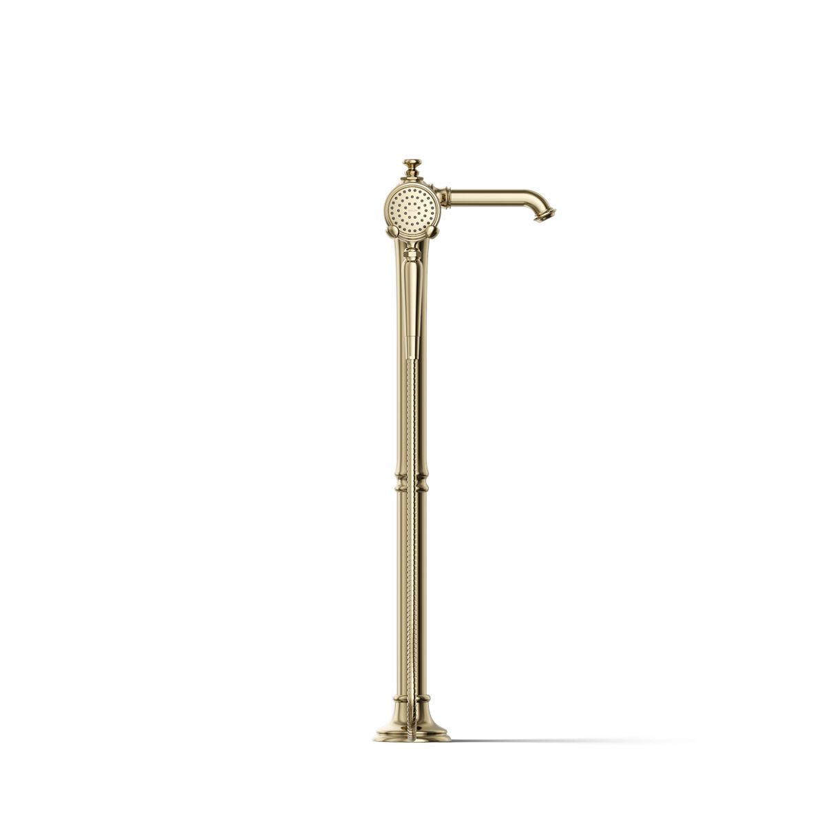 30342-artifacts-floor-mount-bath-filler-trim-with-handshower-41.jpg Artifacts® Floor-mount bath filler trim with handshower