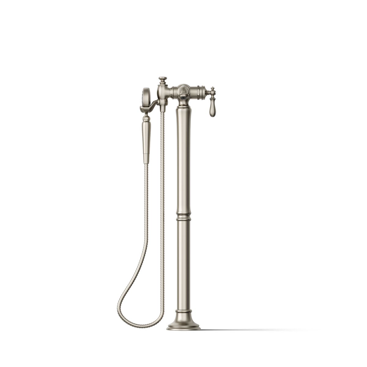 30342-artifacts-floor-mount-bath-filler-trim-with-handshower-45.jpg Artifacts® Floor-mount bath filler trim with handshower