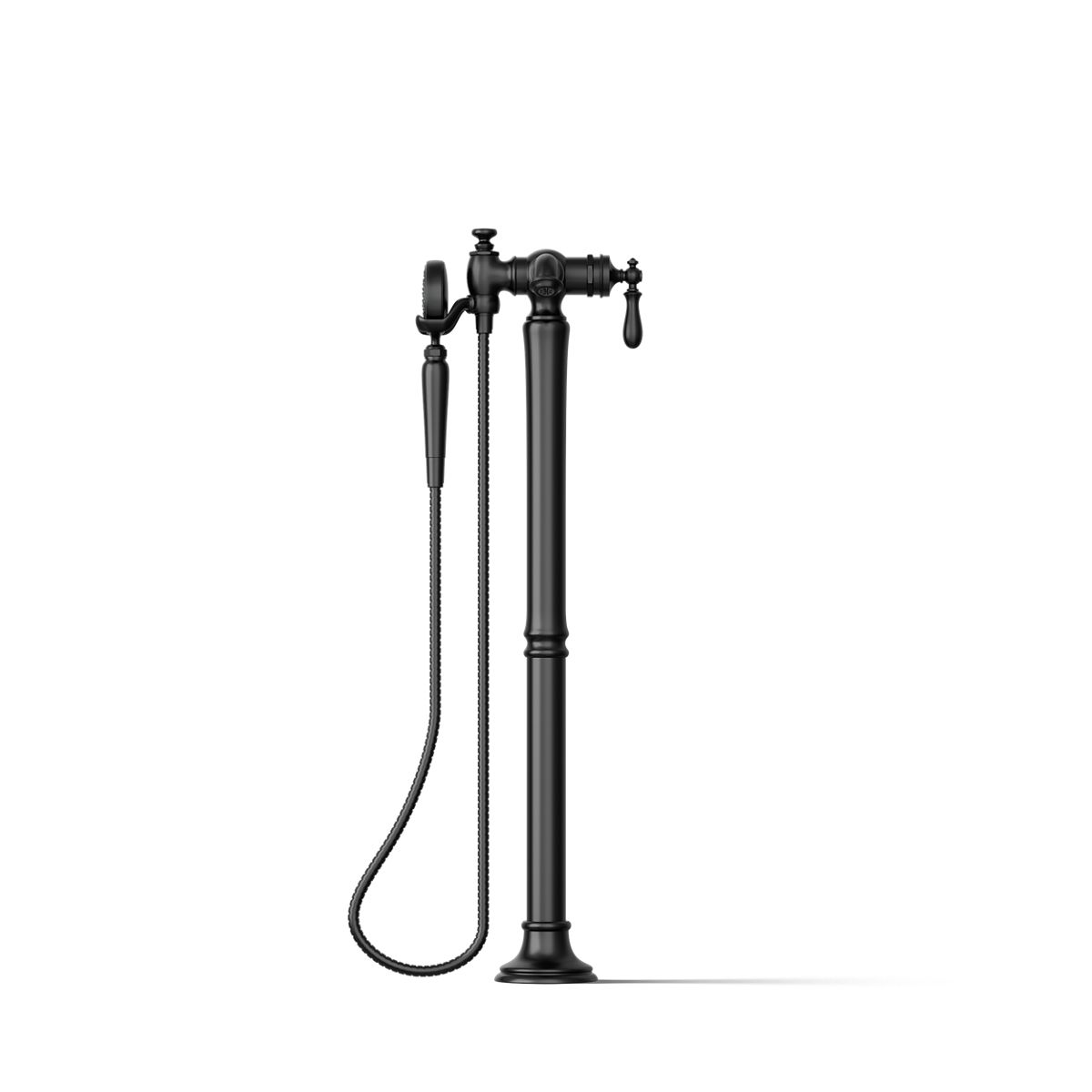 30342-artifacts-floor-mount-bath-filler-trim-with-handshower-48.jpg Artifacts® Floor-mount bath filler trim with handshower