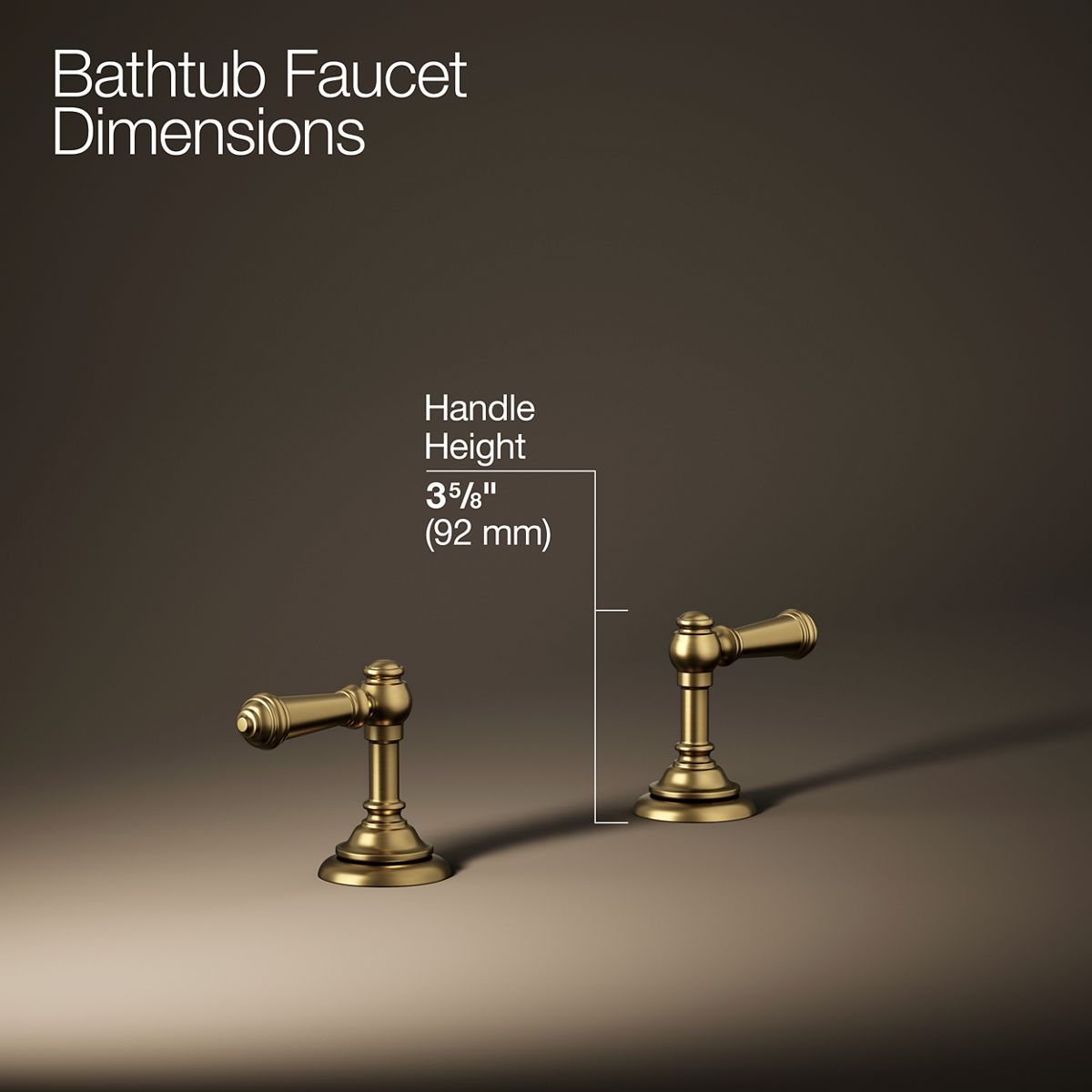 30468-artifacts-deck-mount-bath-faucet-handle-trim-with-lever-design-20.jpg Artifacts® Deck-mount bath faucet handle trim with Lever design