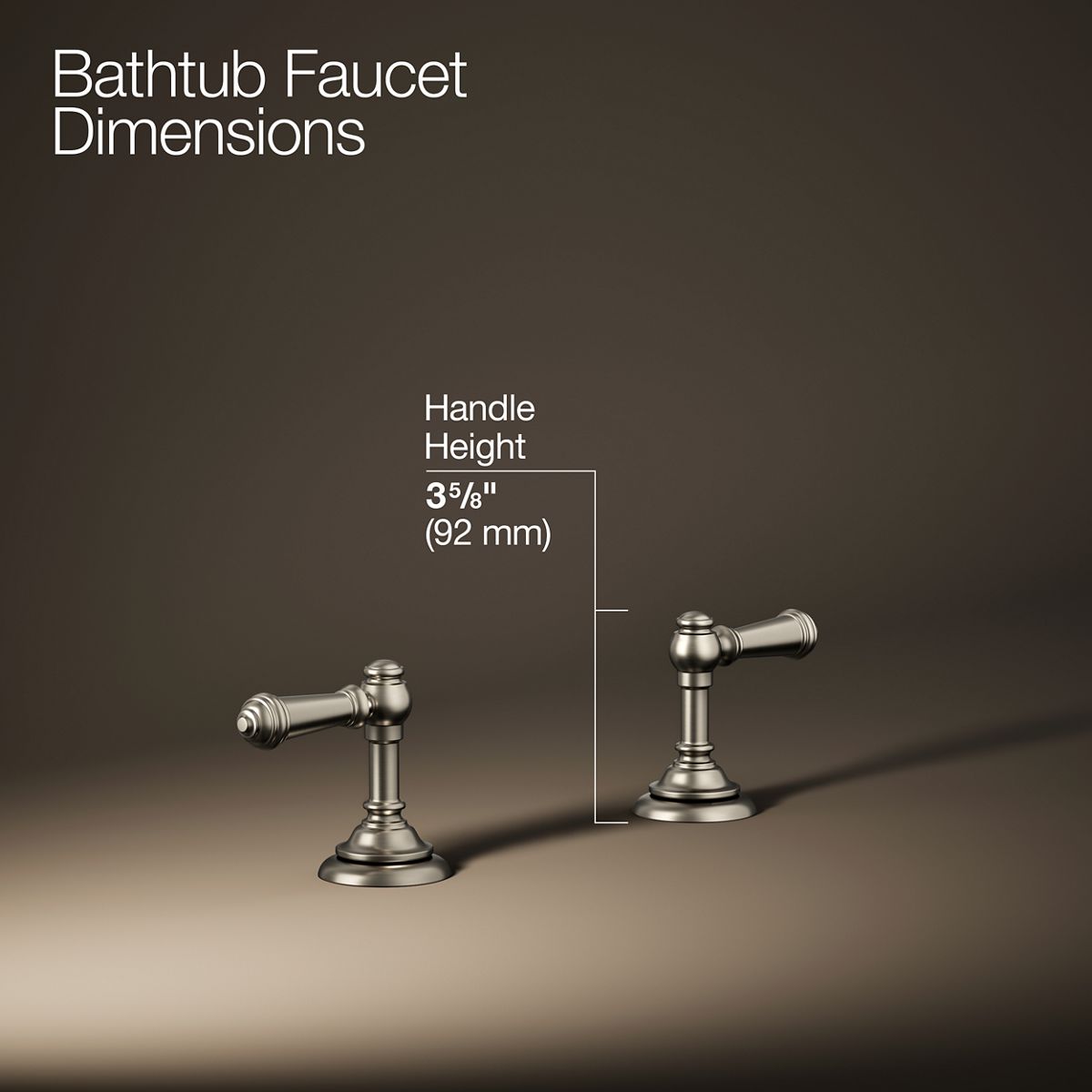 30468-artifacts-deck-mount-bath-faucet-handle-trim-with-lever-design-21.jpg Artifacts® Deck-mount bath faucet handle trim with Lever design