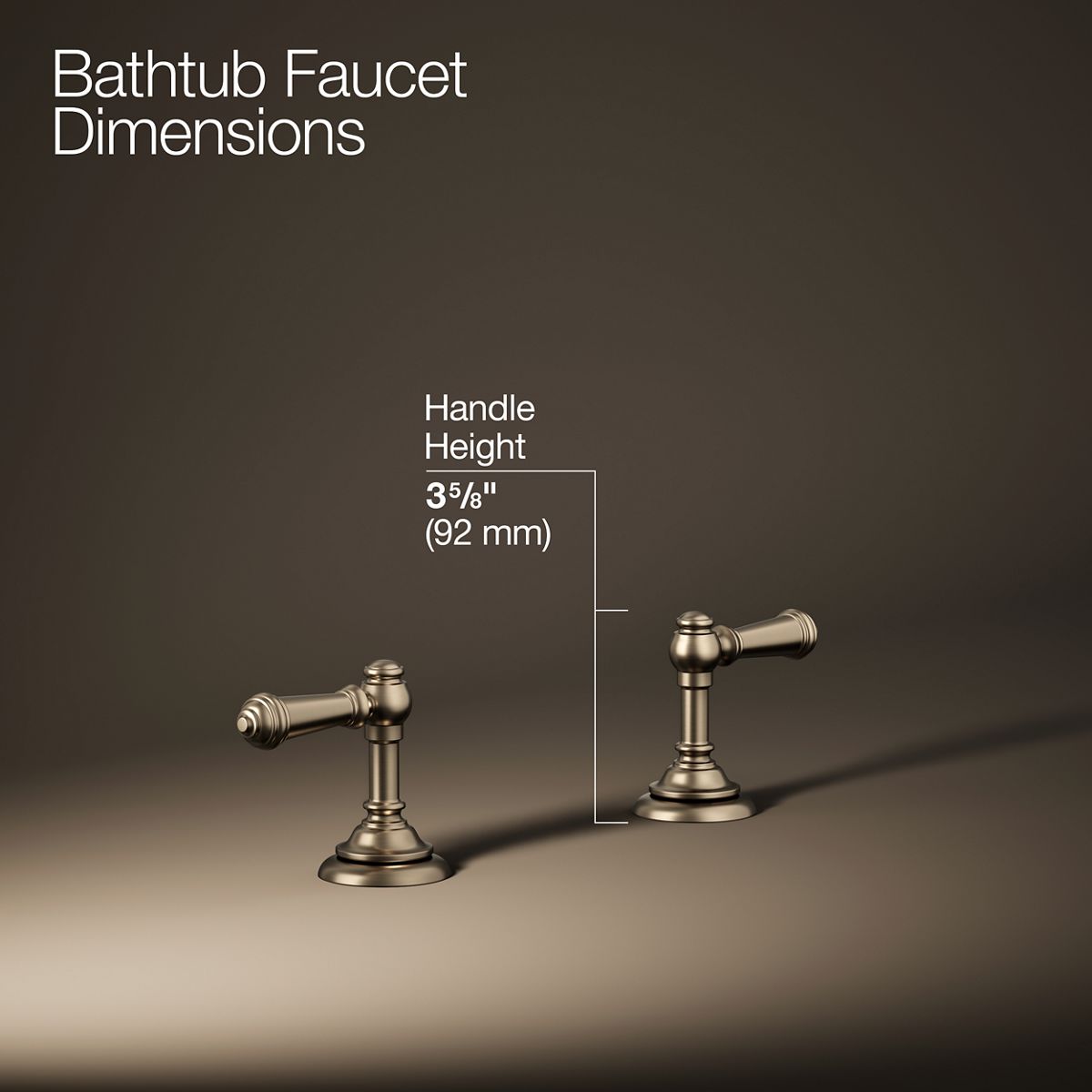 30468-artifacts-deck-mount-bath-faucet-handle-trim-with-lever-design-22.jpg Artifacts® Deck-mount bath faucet handle trim with Lever design