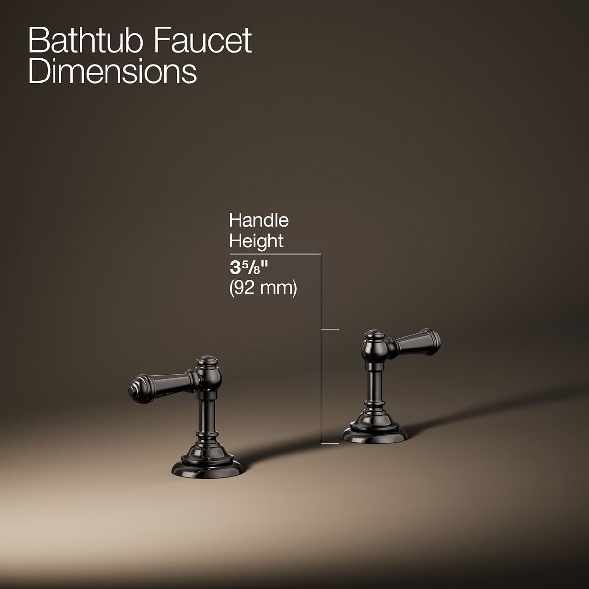 30468-artifacts-deck-mount-bath-faucet-handle-trim-with-lever-design-25.jpg Artifacts® Deck-mount bath faucet handle trim with Lever design