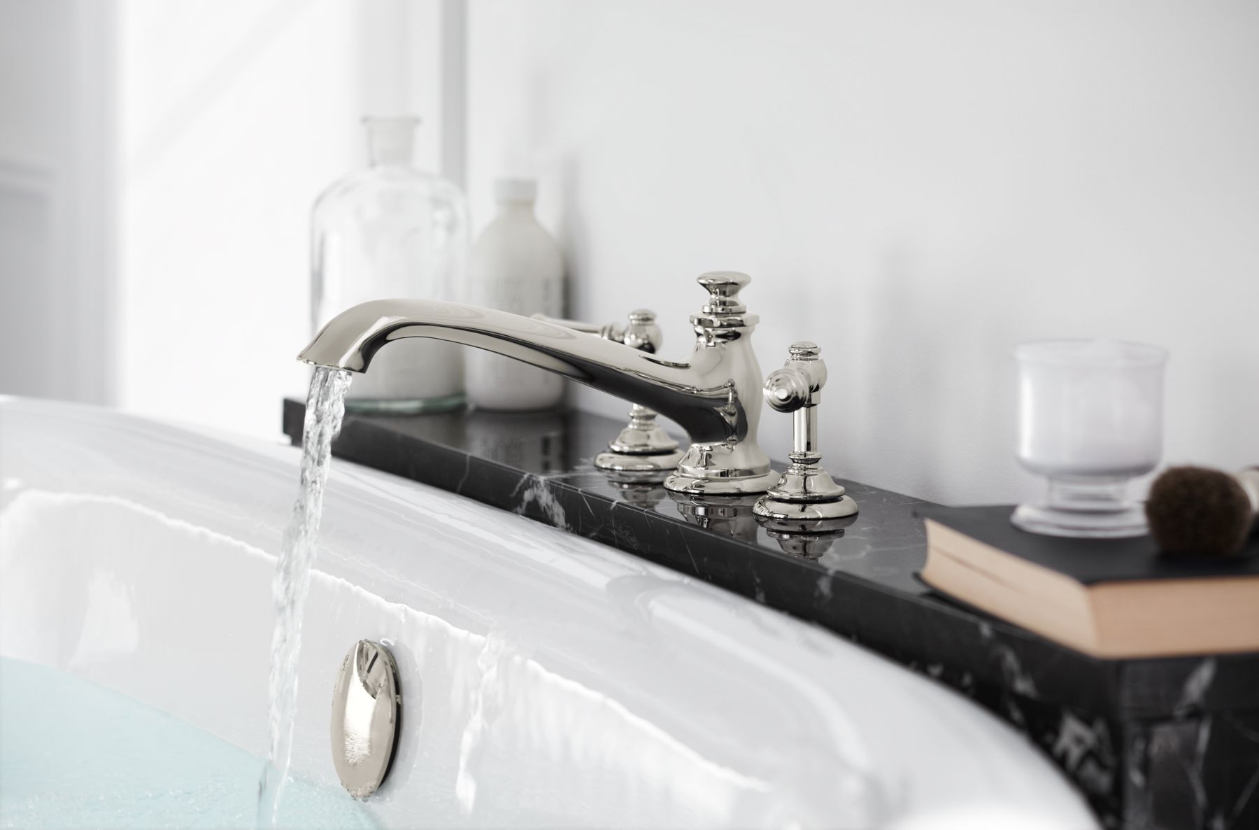 30468-artifacts-deck-mount-bath-faucet-handle-trim-with-lever-design-78.jpg Artifacts® Deck-mount bath faucet handle trim with Lever design