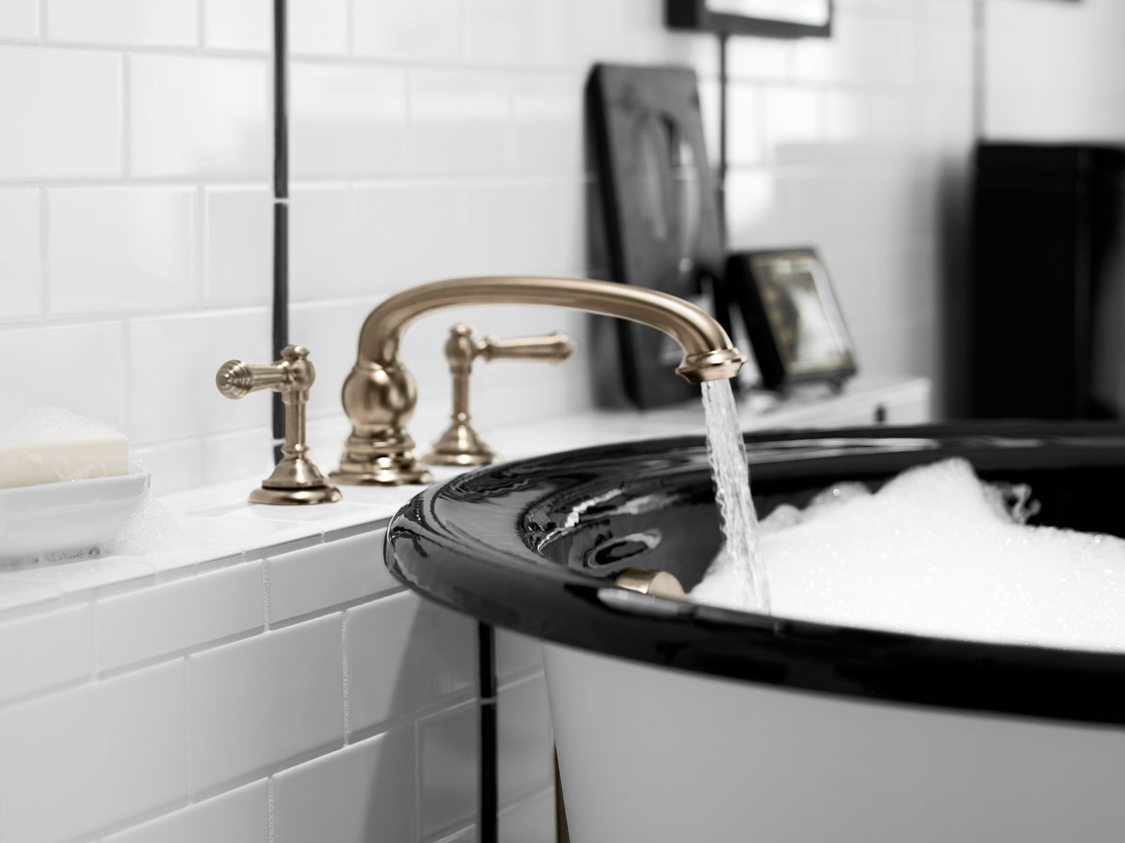 30468-artifacts-deck-mount-bath-faucet-handle-trim-with-lever-design-79.jpg Artifacts® Deck-mount bath faucet handle trim with Lever design