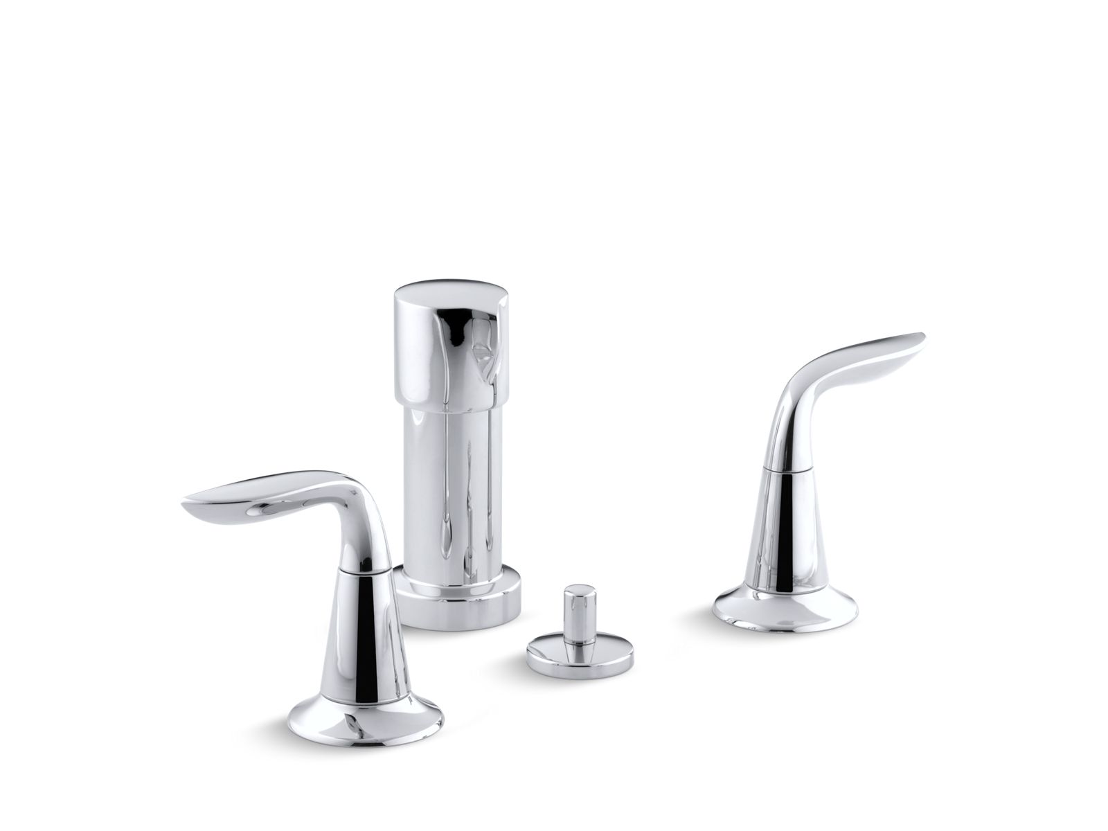 Refinia® Vertical spray bidet faucet with lever handles