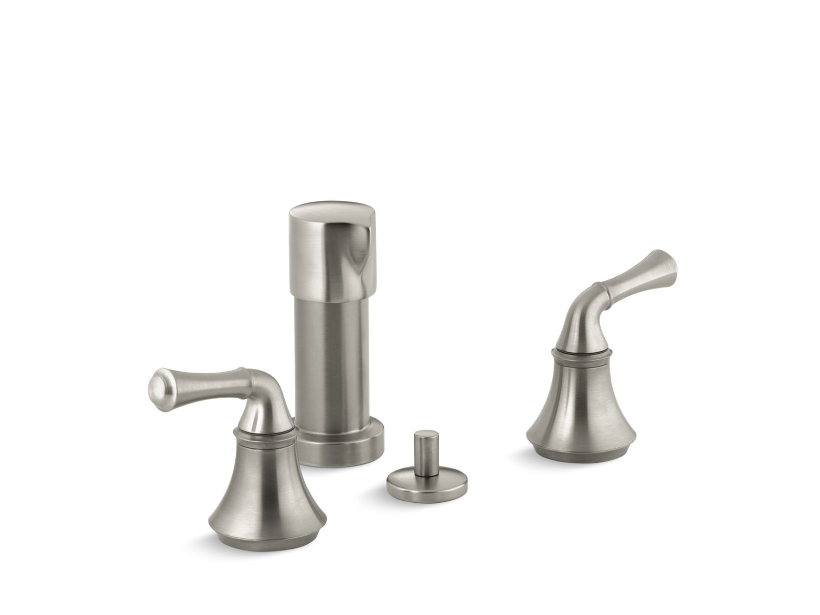 Forté® Vertical spray bidet faucet with traditional lever handles