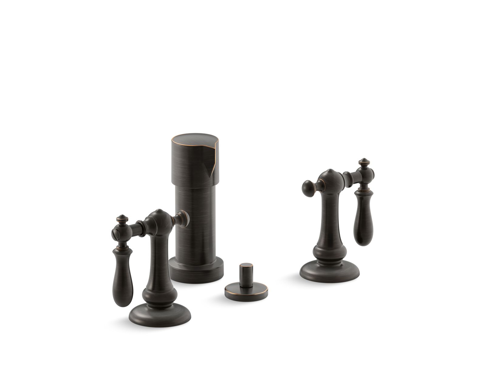 Artifacts® Widespread bidet faucet with swing lever handles