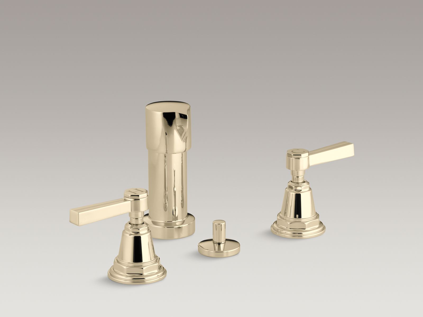 Pinstripe® Vertical spray bidet faucet with lever handles
