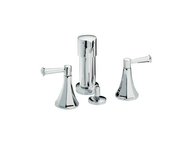 Memoirs(R) bidet faucet with classic design and lever handles
