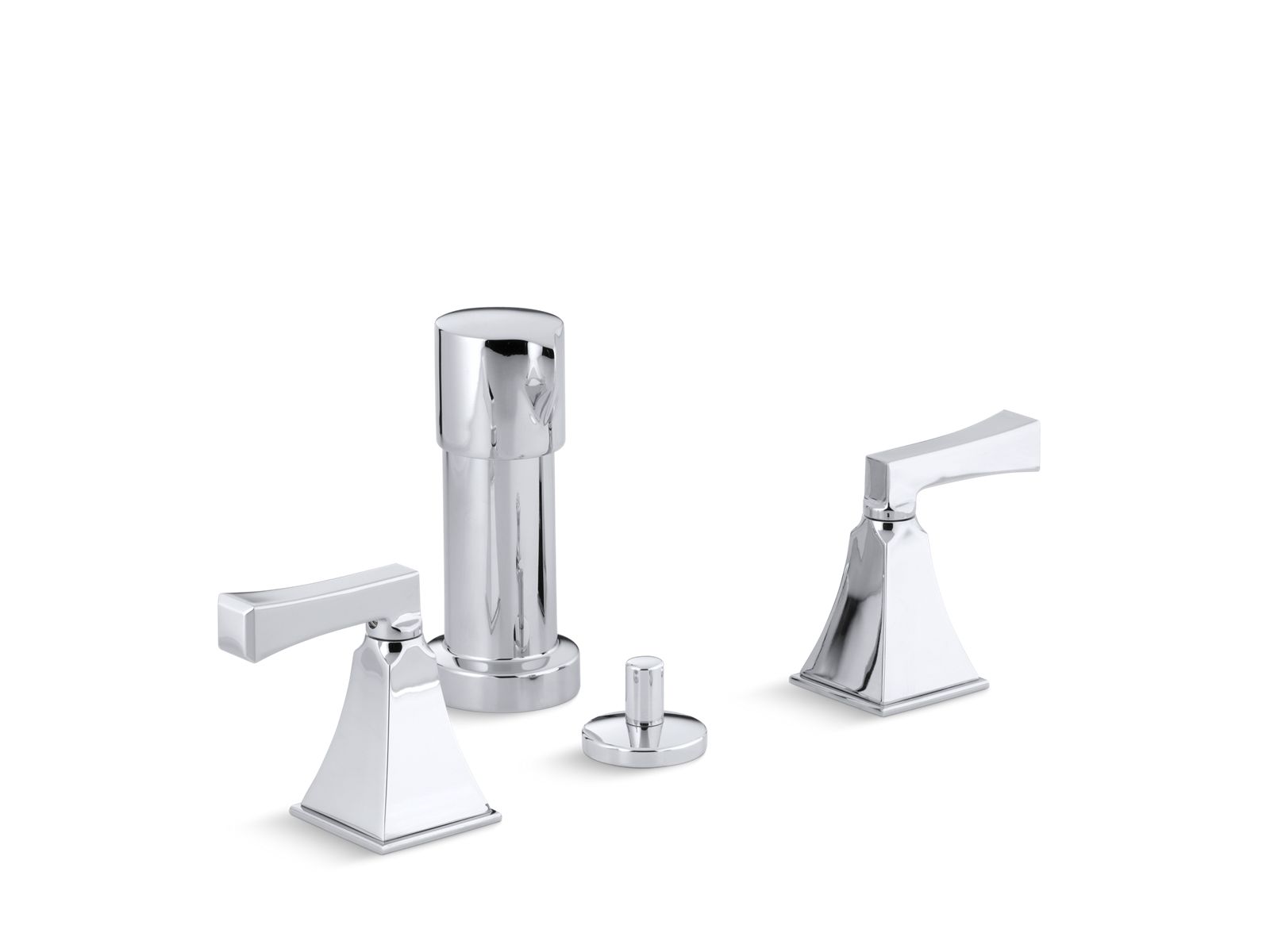 Memoirs® Stately Vertical spray bidet faucet with Deco lever handles