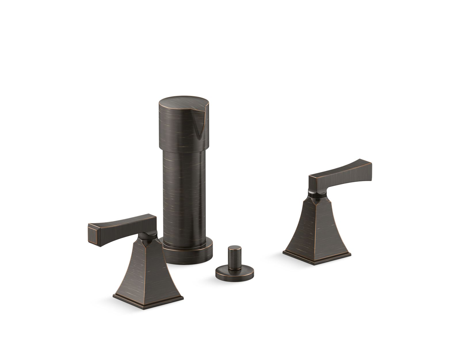 Memoirs® Stately Vertical spray bidet faucet with Deco lever handles