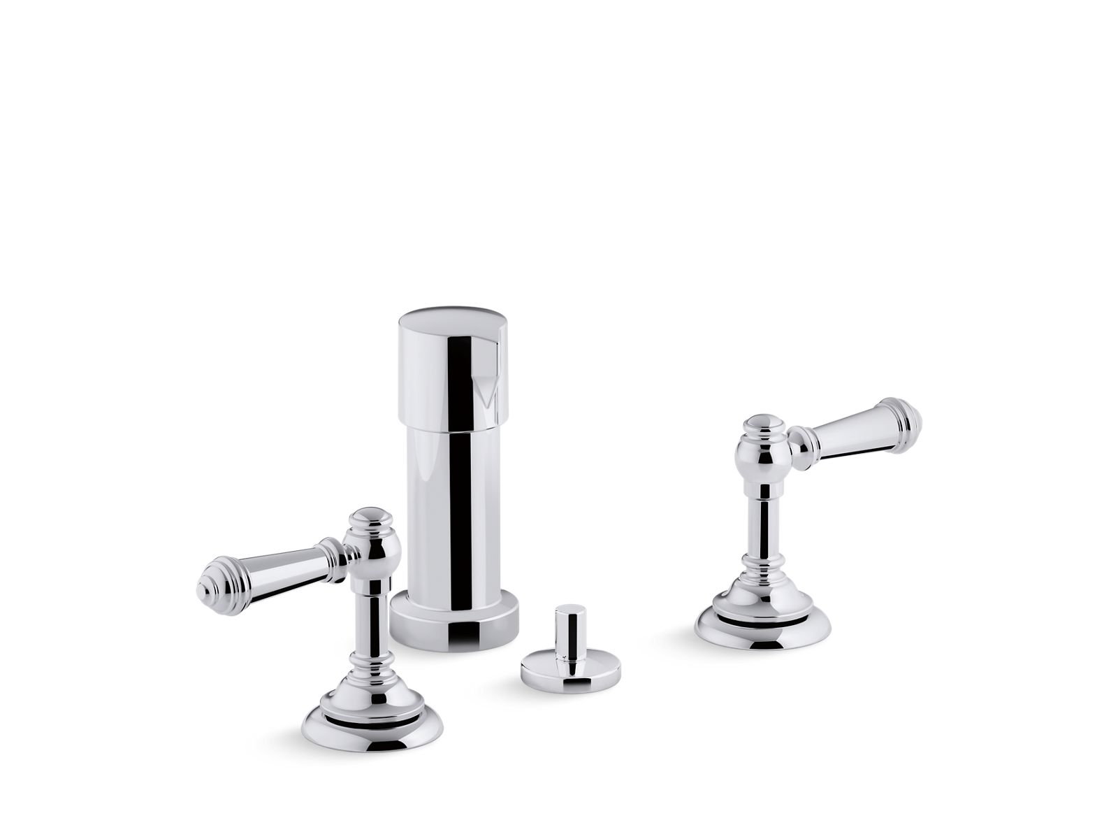 Artifacts® Widespread bidet faucet with lever handles