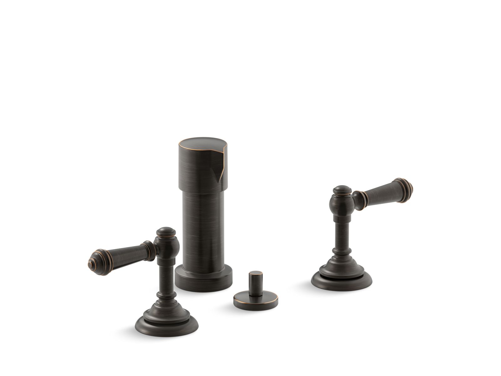 Artifacts® Widespread bidet faucet with lever handles