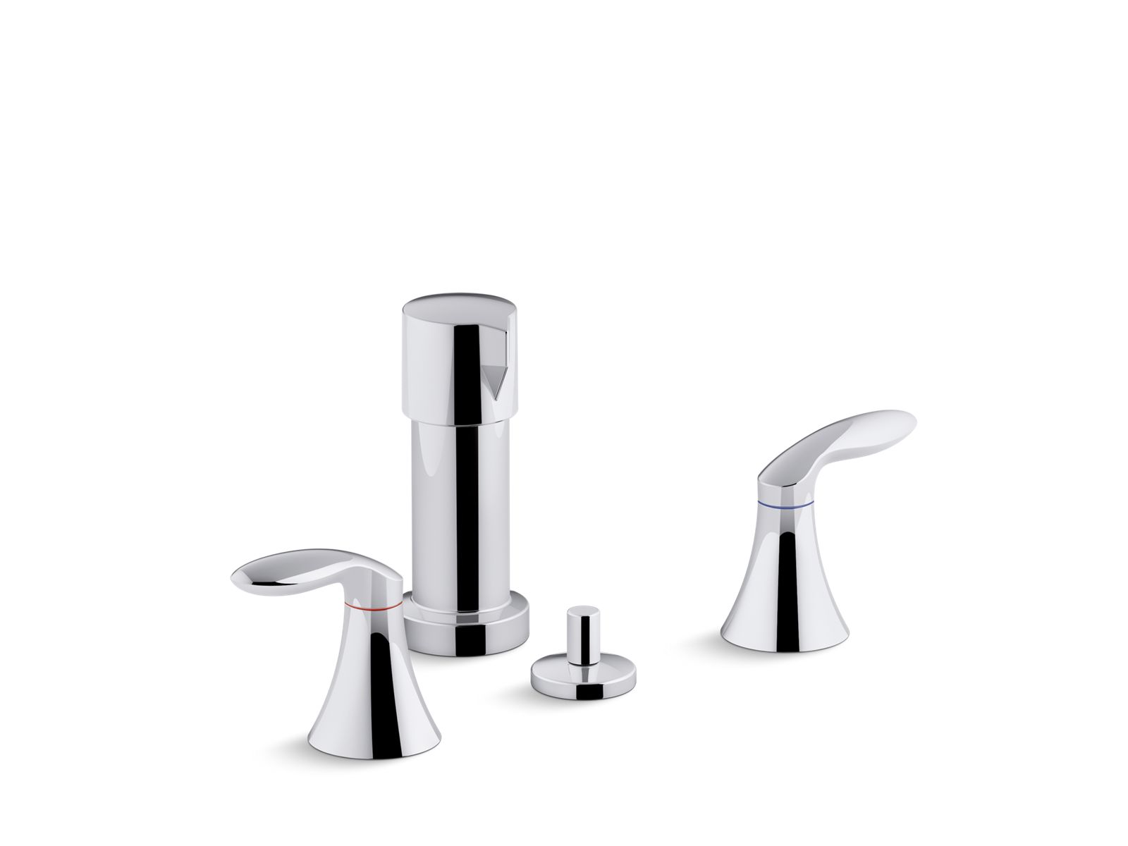 Coralais® Vertical spray bidet faucet with lever handles