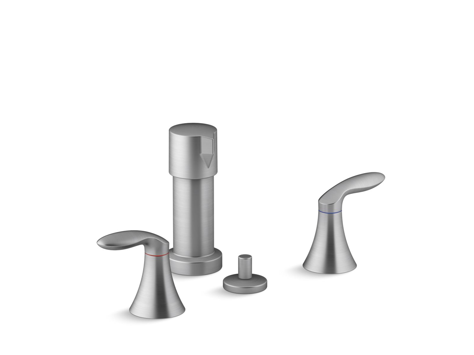 Coralais® Vertical spray bidet faucet with lever handles