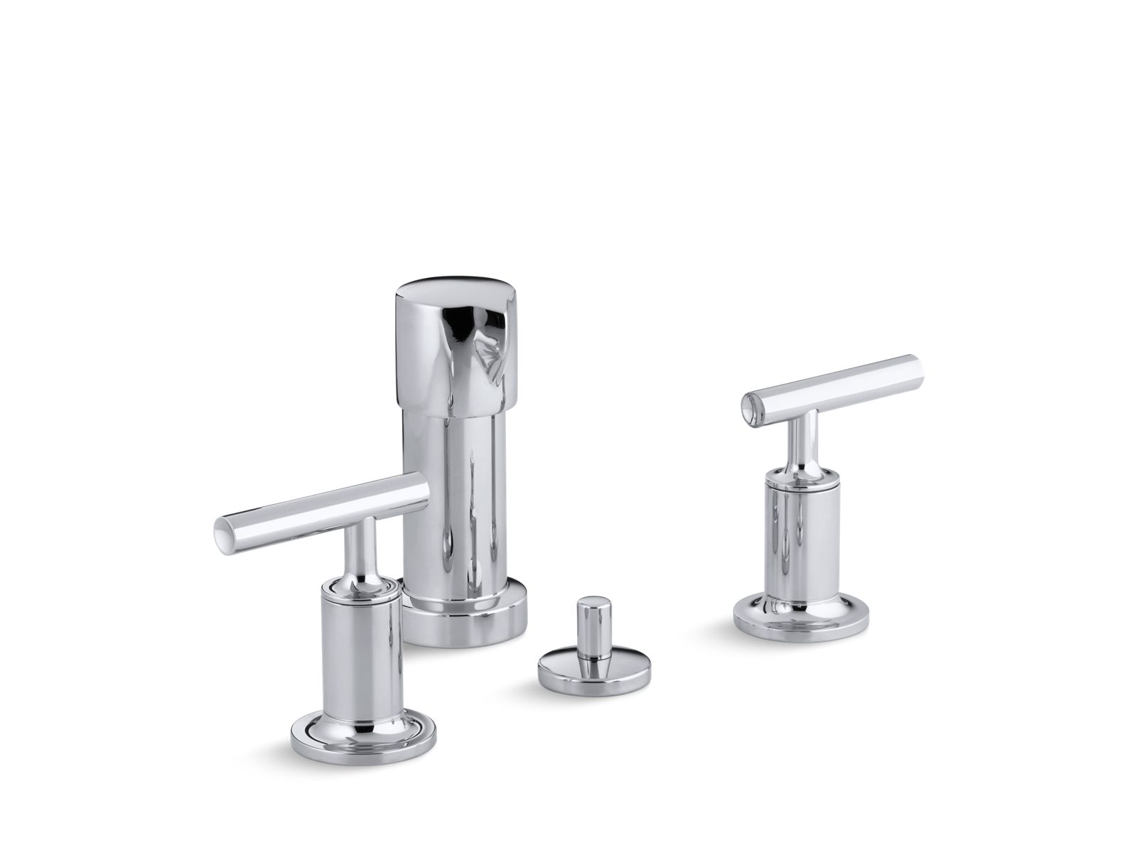 Purist® Vertical spray bidet faucet with lever handles