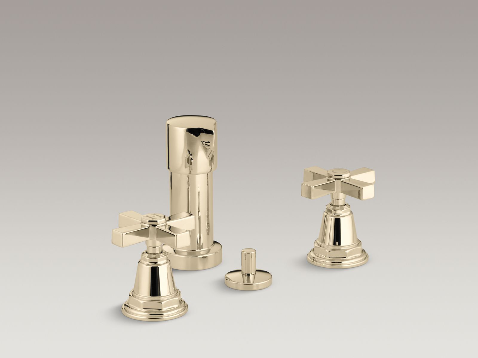 Pinstripe® Pure Vertical spray bidet faucet with cross handles