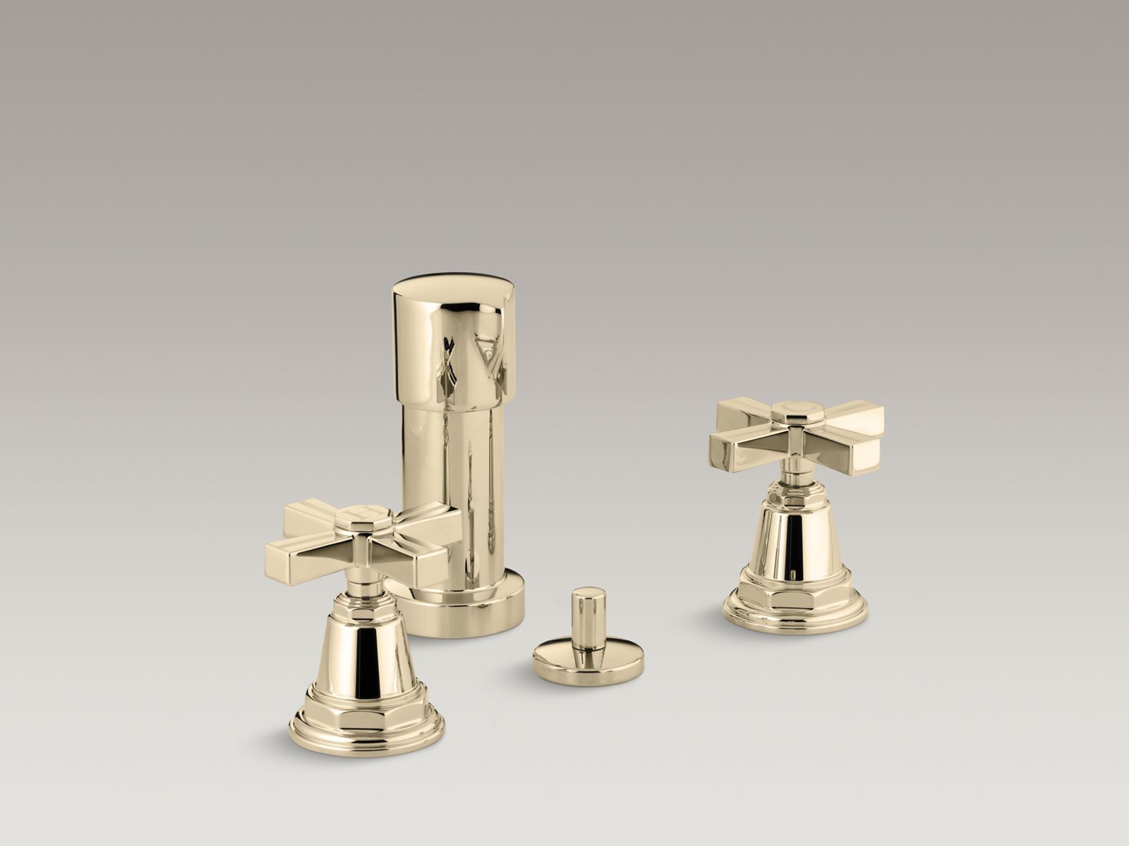 Pinstripe® Vertical spray bidet faucet with cross handles