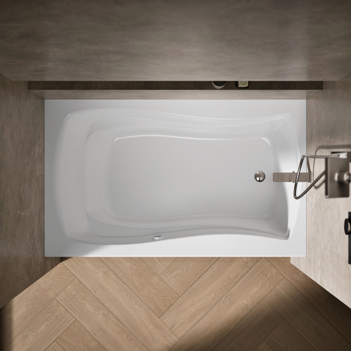 3064-mariposa-60-x-36-alcove-heated-bubblemassage-air-bath-right-drain-7.jpg Mariposa® 60" x 36" alcove Heated BubbleMassage™ air bath, right drain