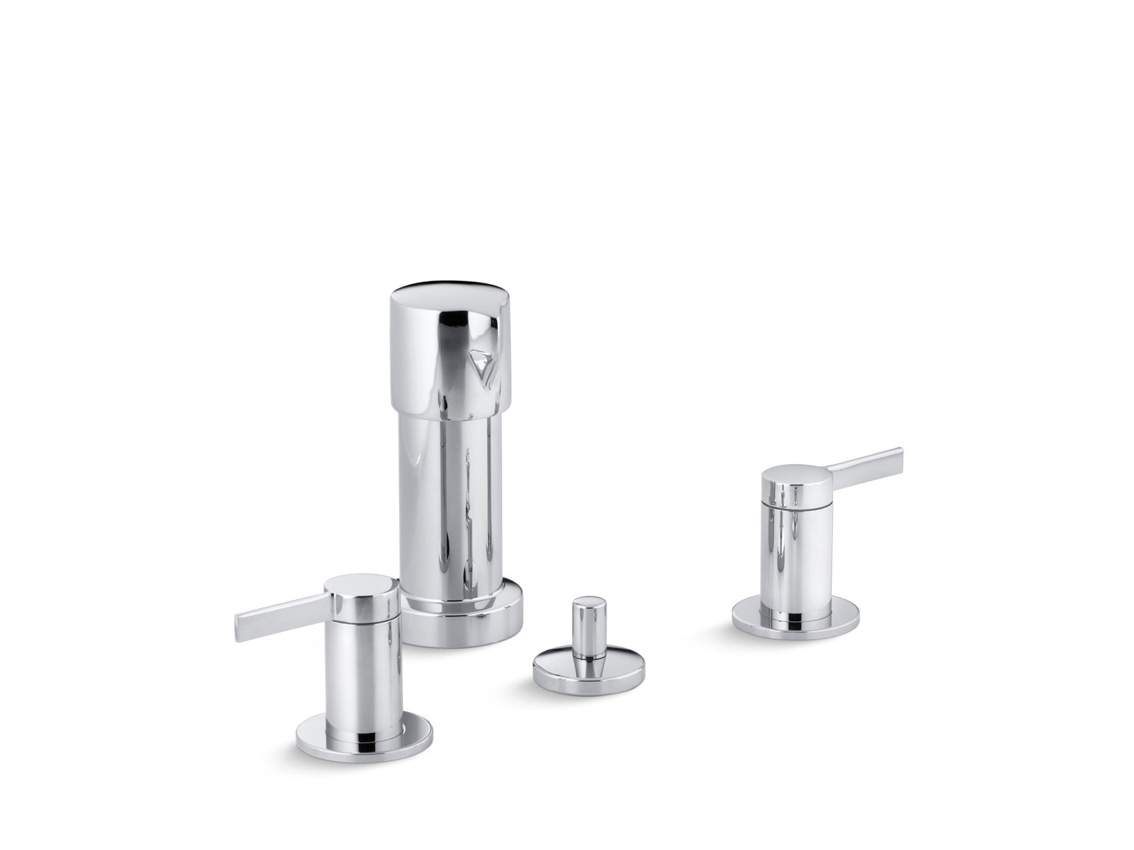 Stillness® Vertical spray bidet faucet with lever handles
