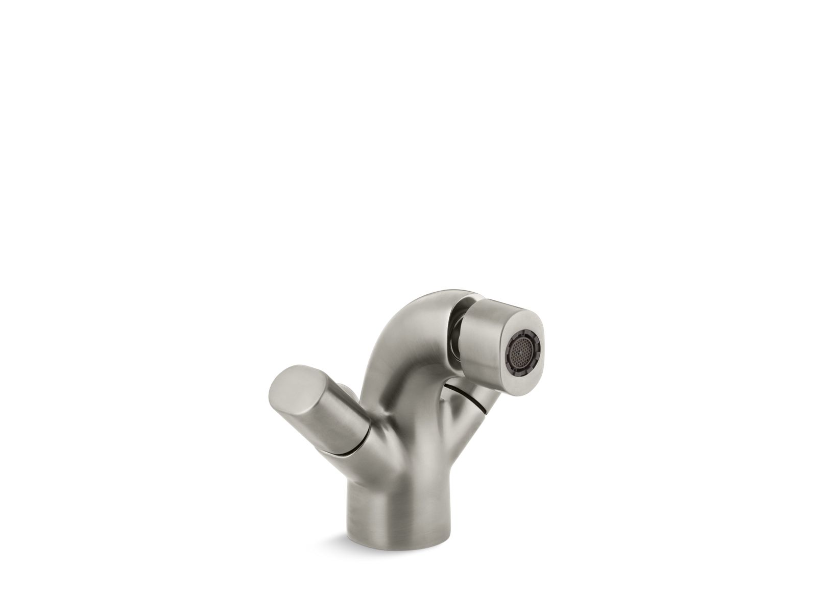 Obloâ„¢ Horizontal swivel spray aerator bidet faucet with oval handles
