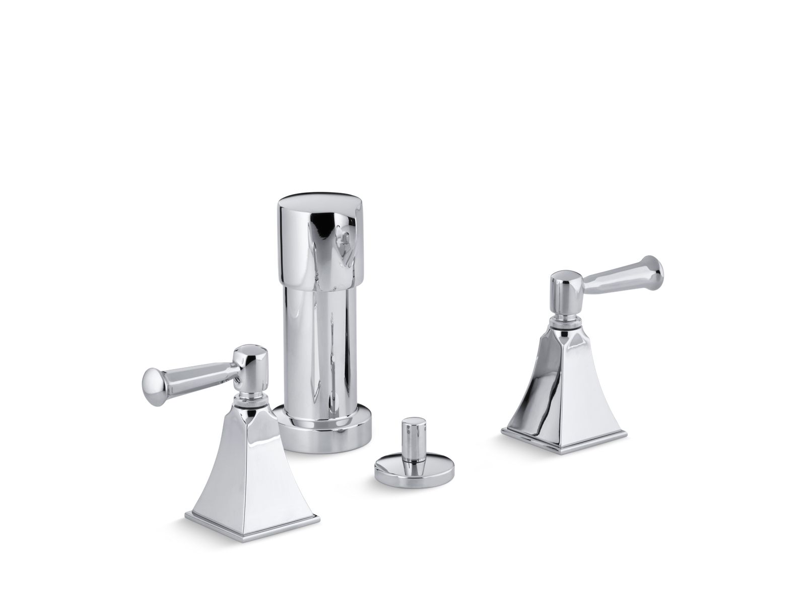 Memoirs® Stately Vertical spray bidet faucet with lever handles