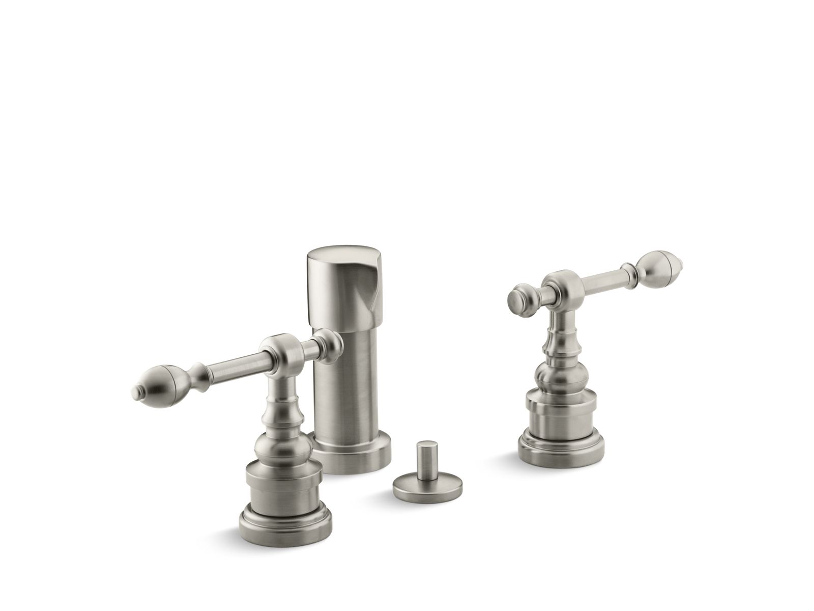 IV Georges Brass® Vertical spray bidet faucet with lever handles