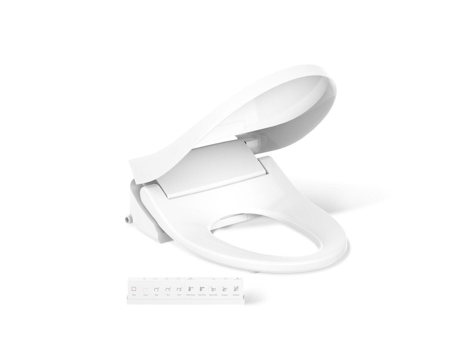 PureWash® E815 Elongated bidet toilet seat with remote control