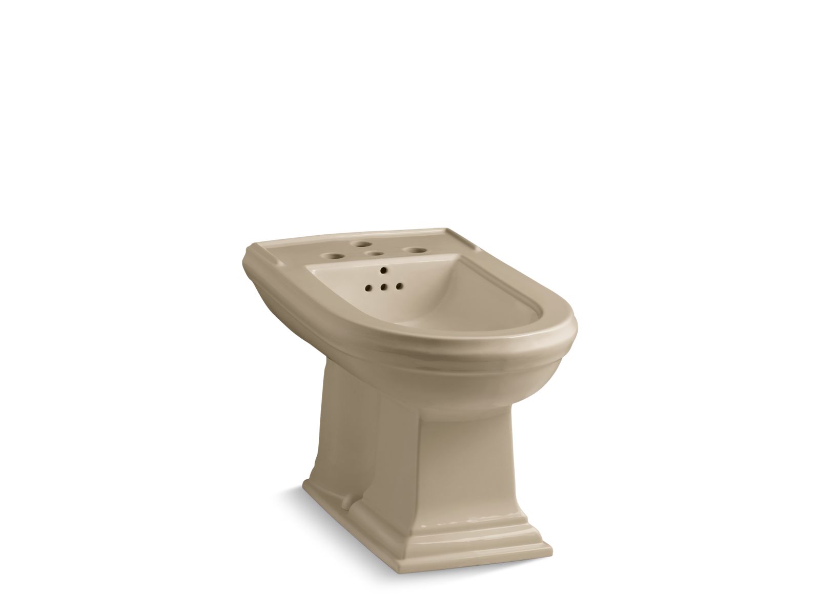 Memoirs® Vertical spray bidet with 4 faucet holes