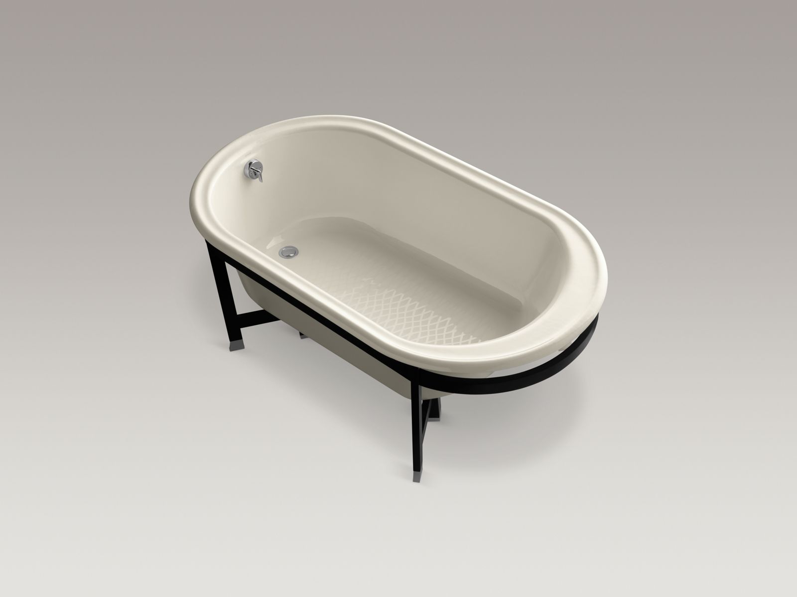 3115-iron-works-r-tellieur-r-66-x-36-freestanding-bath-with-sandbar-exterior-and-black-forest-surround-3.jpg Iron Works(R) Tellieur(R) 66" x 36" freestanding bath with Sandbar exterior and Black Forest surround