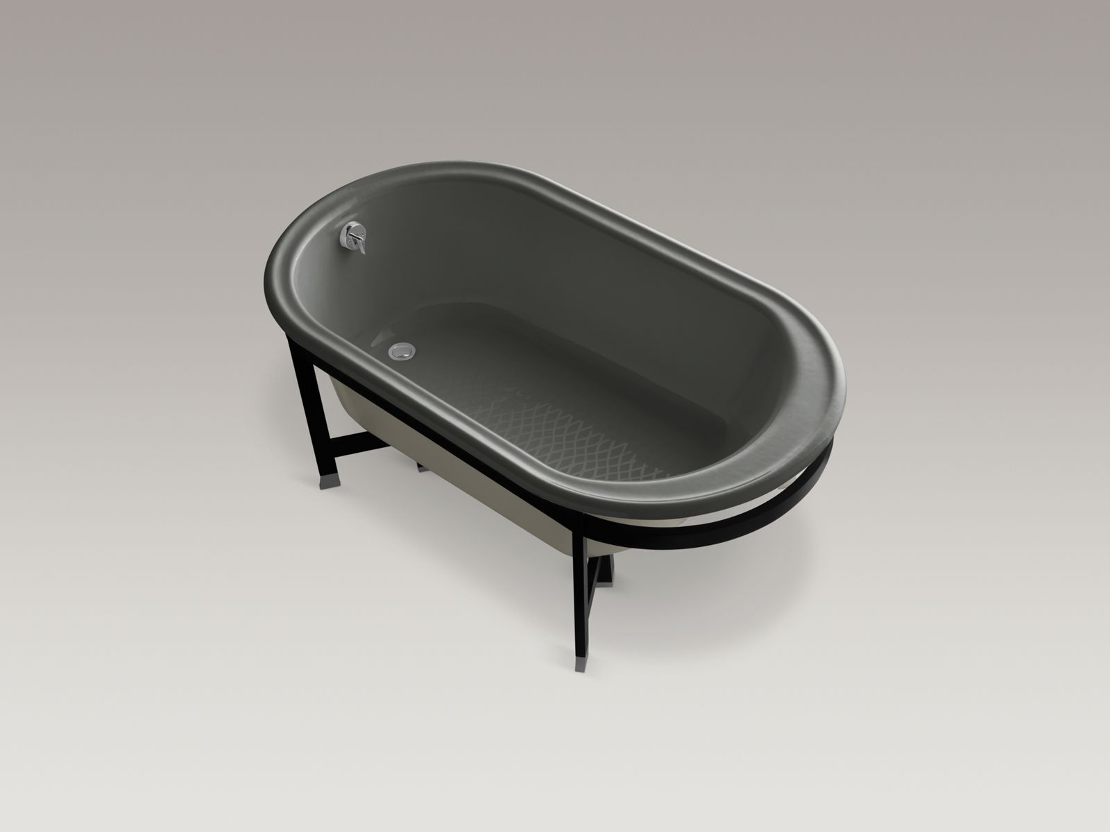 3115-iron-works-r-tellieur-r-66-x-36-freestanding-bath-with-sandbar-exterior-and-black-forest-surround-5.jpg Iron Works(R) Tellieur(R) 66" x 36" freestanding bath with Sandbar exterior and Black Forest surround