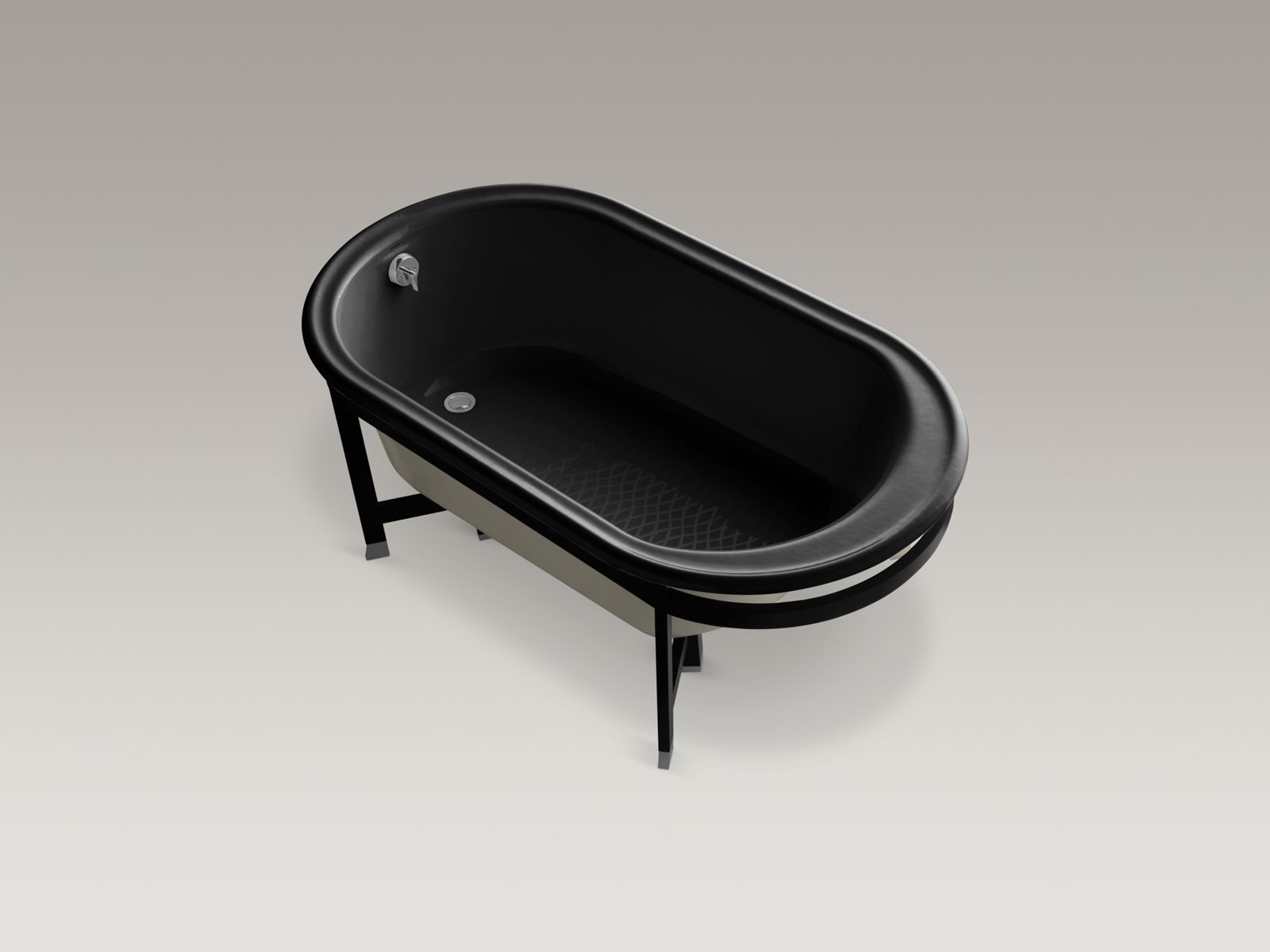 3115-iron-works-r-tellieur-r-66-x-36-freestanding-bath-with-sandbar-exterior-and-black-forest-surround-6.jpg Iron Works(R) Tellieur(R) 66" x 36" freestanding bath with Sandbar exterior and Black Forest surround