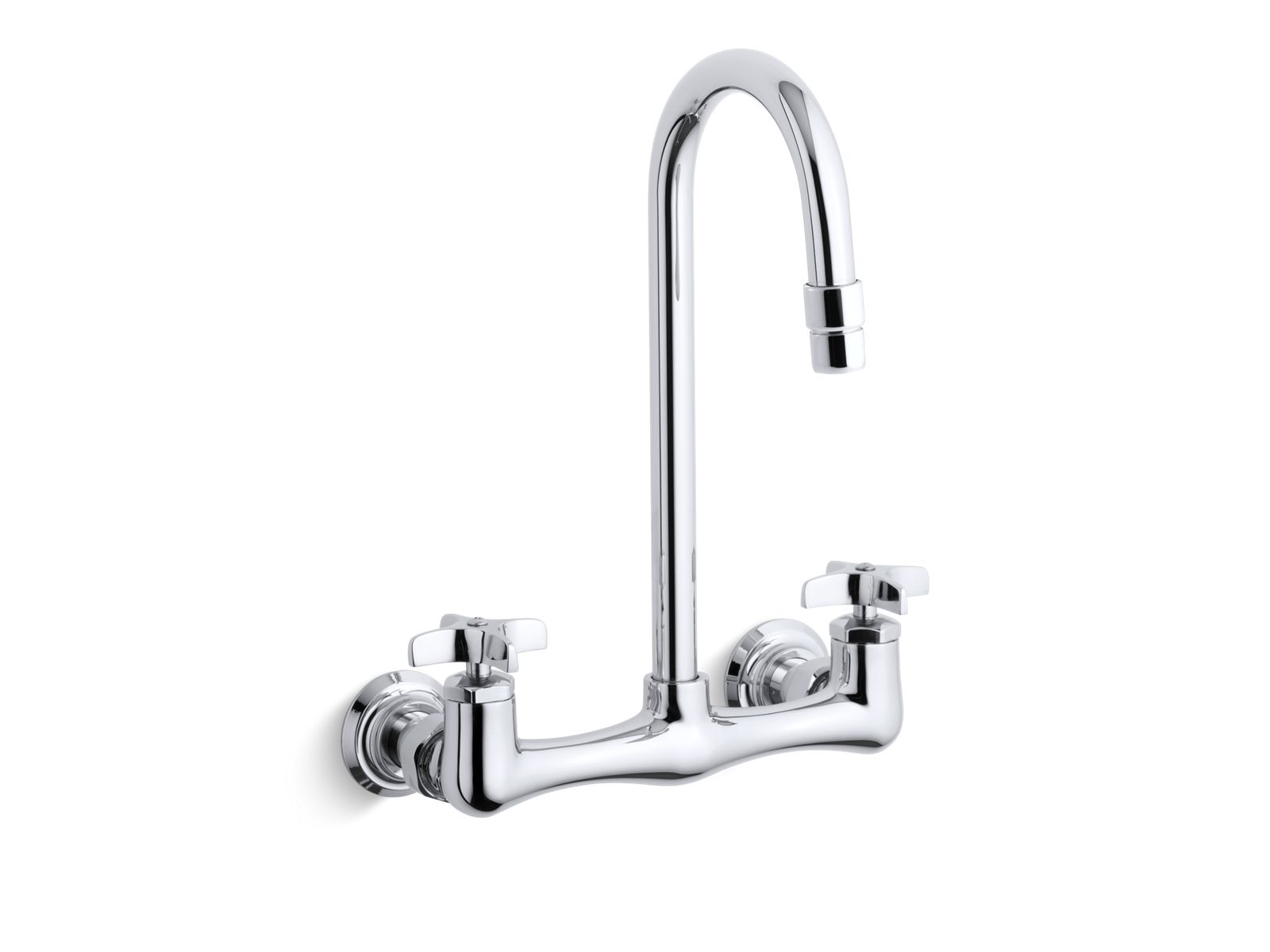 Triton® Double cross handle utility sink faucet with gooseneck spout